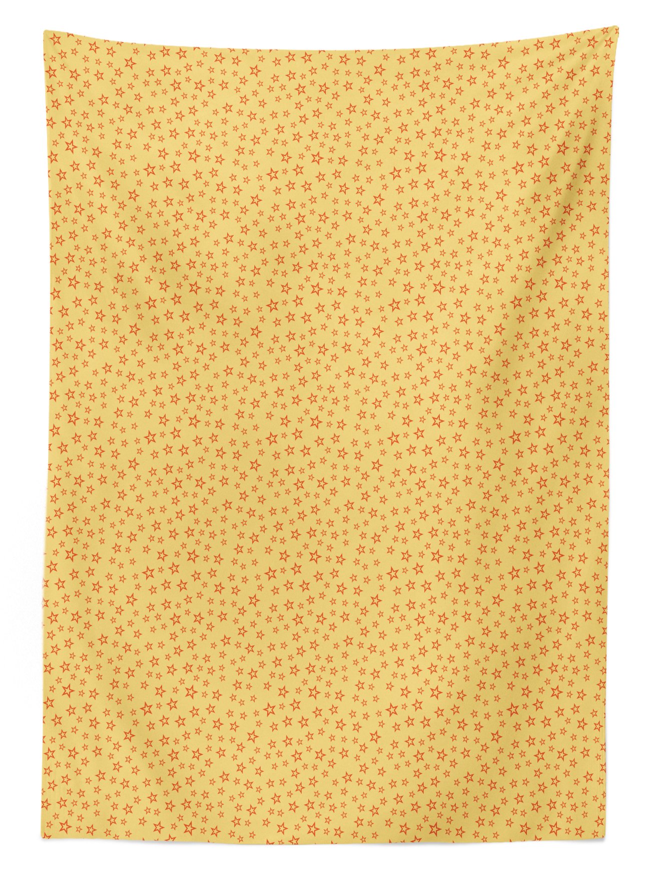 Ambesonne Stars Outdoor Tablecloth - Doodle Style 5-Pointed Geometric Abstract Design, Washable Picnic Table Cover 58
