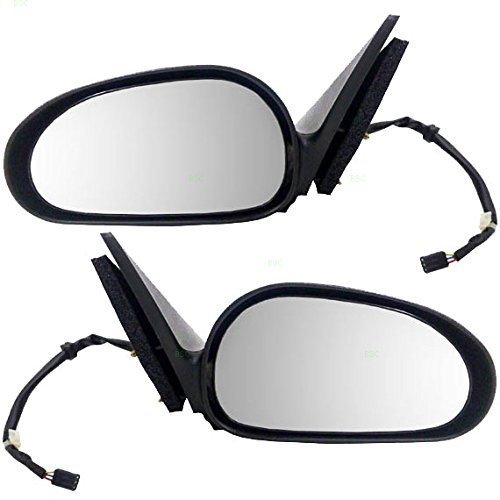 Replacement Power Side Mirrors with Cowl Grille Panel for 1999-2004 Ford Mustang - Perfect for DIY Auto Repair & Car Restoration Projects