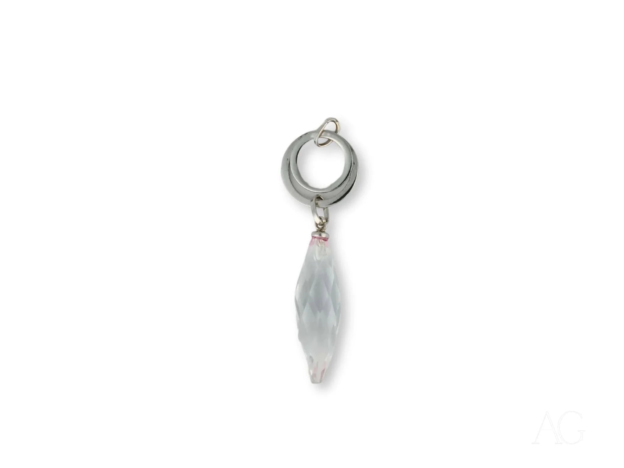 Frost Glow Crystal Pendant Necklace - Elegant Icy Blue Gemstone Jewelry for Women | Perfect for Evening Parties, Weddings & Special Occasions