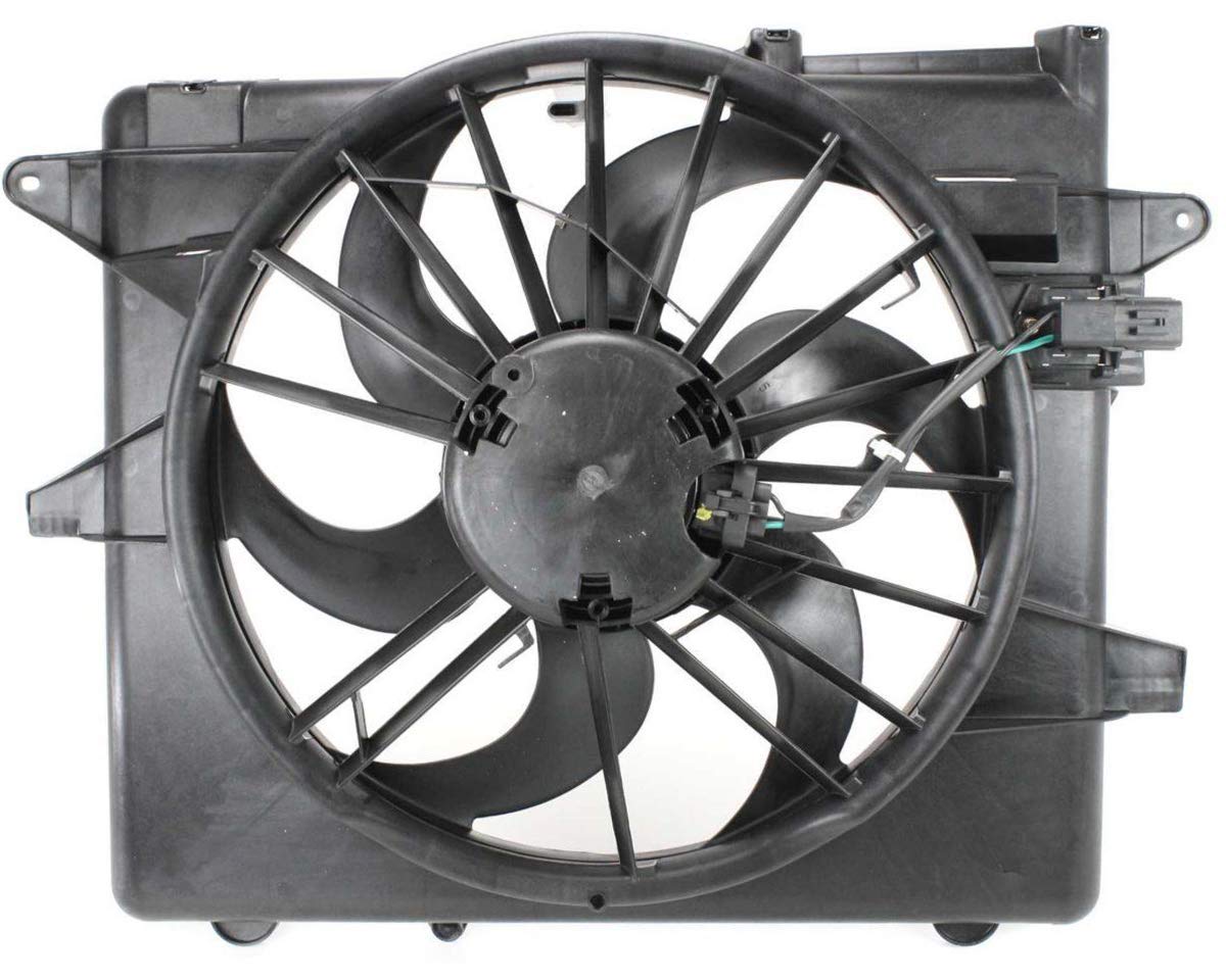 Ford Mustang Radiator & Condenser Fan Replacement - Compatible with FO3115152 | Perfect for Cooling System Repair & Maintenance
