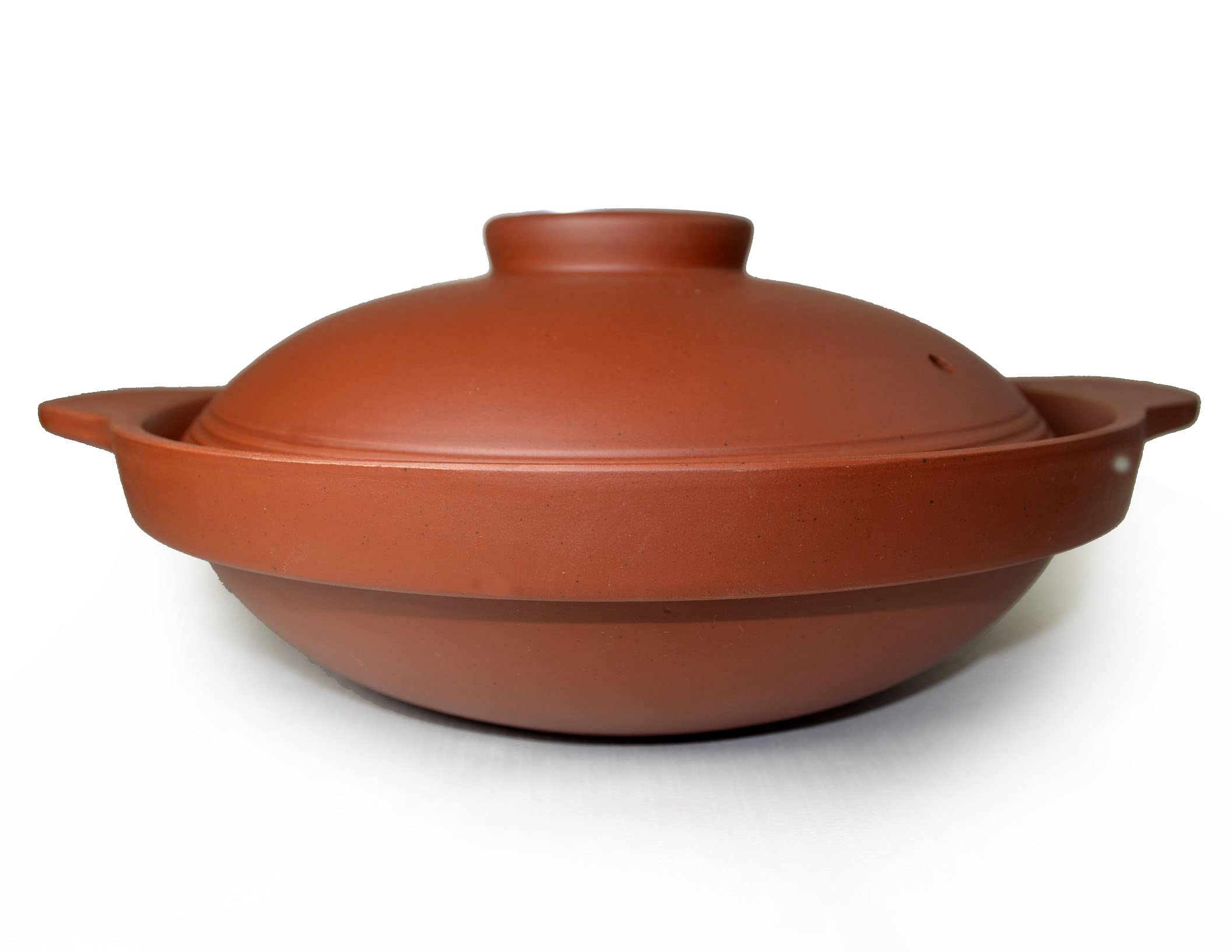 Premium Heat-Resistant Ceramic Casserole Pot with Lid - 45oz Red Clay Soup Bowl for Cooking, Baking & Serving - Perfect for Soups, Stews, Casseroles & Family Dinners