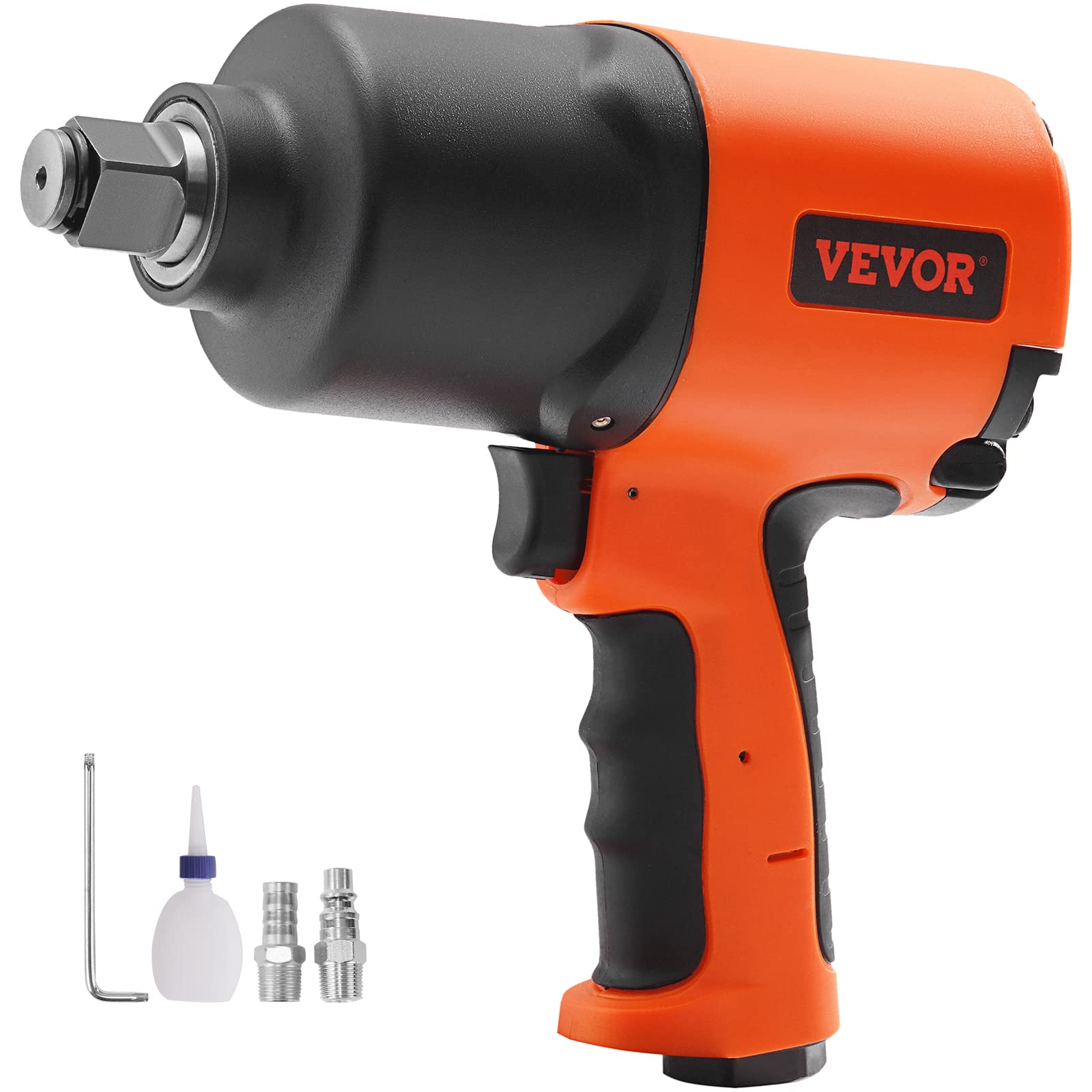 VEVOR 3/4-Inch Drive Air Impact Wrench - 1870ft-lbs Nut-Busting Torque, Heavy Duty Composite Pneumatic Impact Gun for Auto Repair, Tire Changes & Industrial Maintenance (Perfect for Mechanics & DIY Car Enthusiasts)