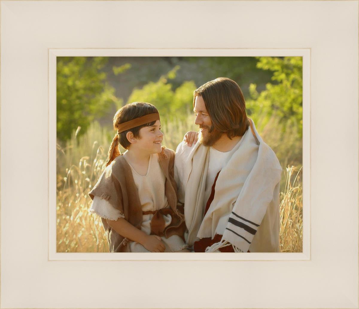 Of Such is the Kingdom of Heaven - Inspirational Christian Wall Art for Home & Church Decor - Perfect for Living Rooms, Bedrooms and Sunday School Classrooms