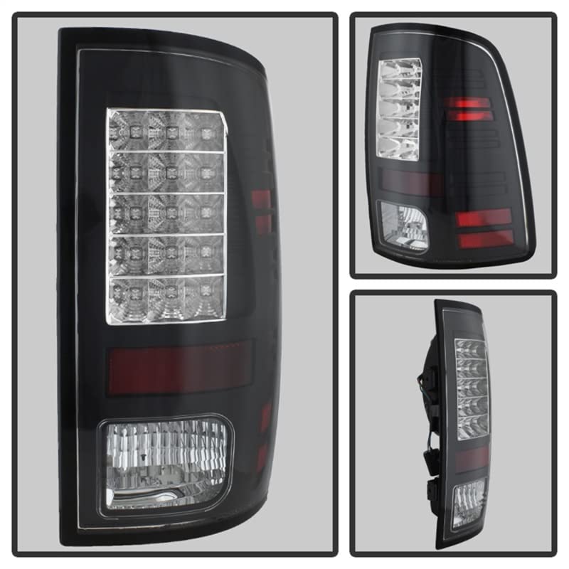 Spyder Auto 5077530 LED Tail Lights for Dodge Ram 1500 2500 3500 (2013-2018) - Black Smoke Style - Direct Replacement - Enhanced Visibility & Safety - Perfect for Night Driving & Off-Road Adventures