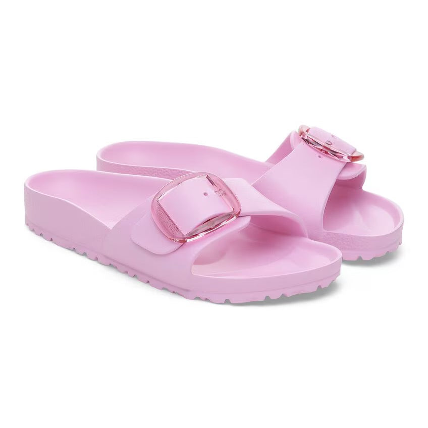 Women's Madrid Big Buckle EVA Sandals - Comfortable Slip-On Summer Shoes for Beach, Pool & Casual Wear