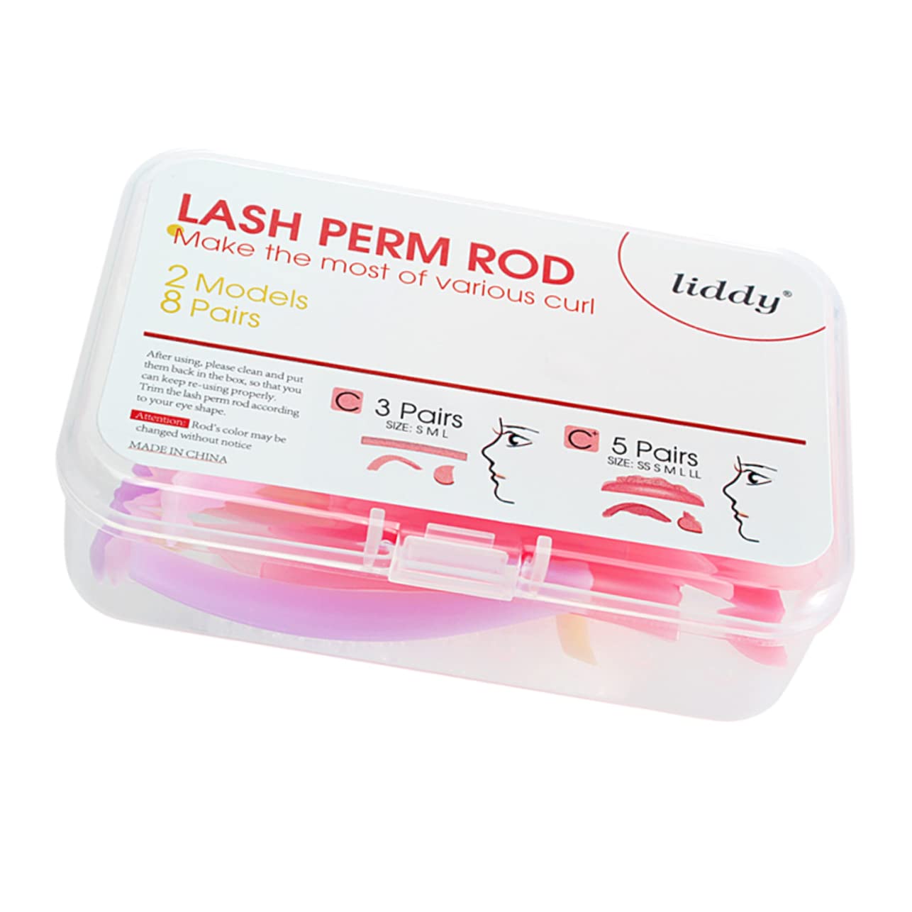 Minkissy Professional Eyelash Perm Kit - 1 Set with Silicone Lashes, Spiral Brush & Eyebrow Cleaning Rod for Lash Extensions & Perming | Perfect for Salon, Home Use & DIY Beauty