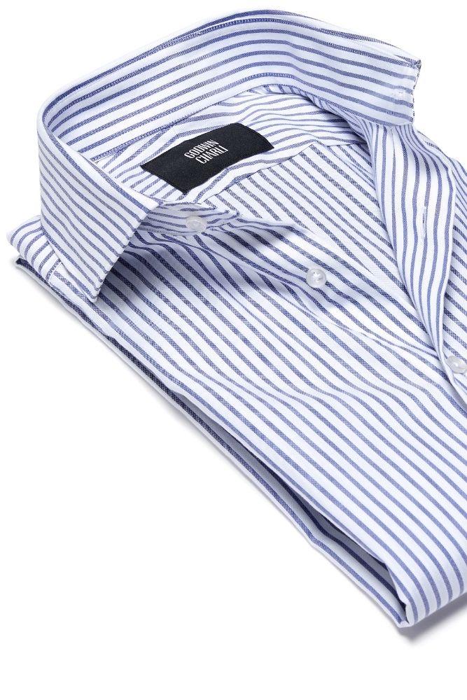 Pilot BC Shirt - Classic Blue Stripe Men's Casual Button Down Shirt | Perfect for Office Wear, Business Casual & Everyday Outfits
