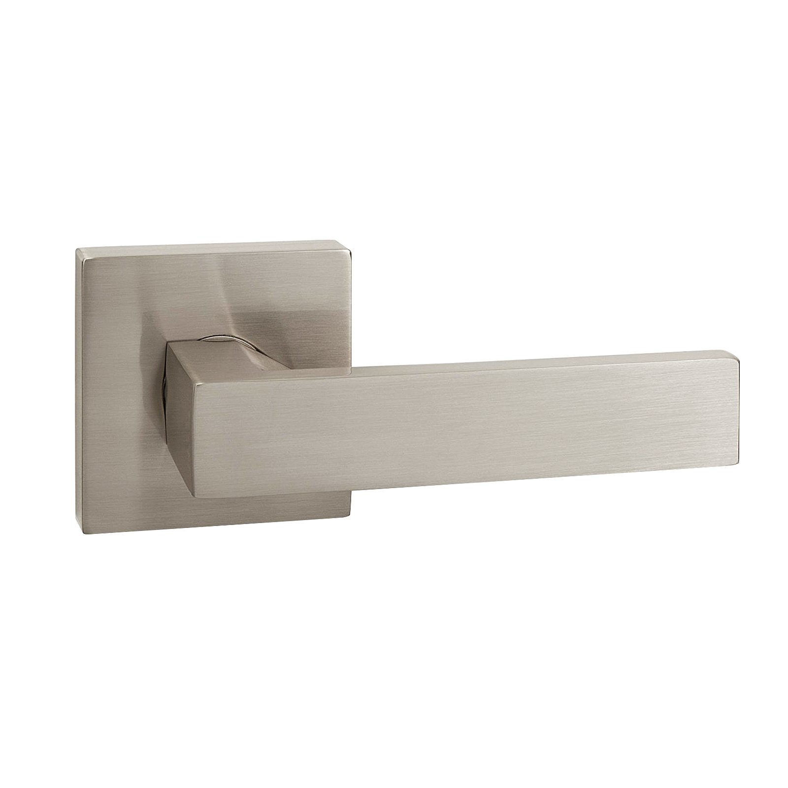 Gobrico 10-Pack Passage Door Lockset - Straight Style Levers with Square Rosette for Interior Doors, Hallways & Closets | Durable & Easy Installation for Home, Office & Apartment Security