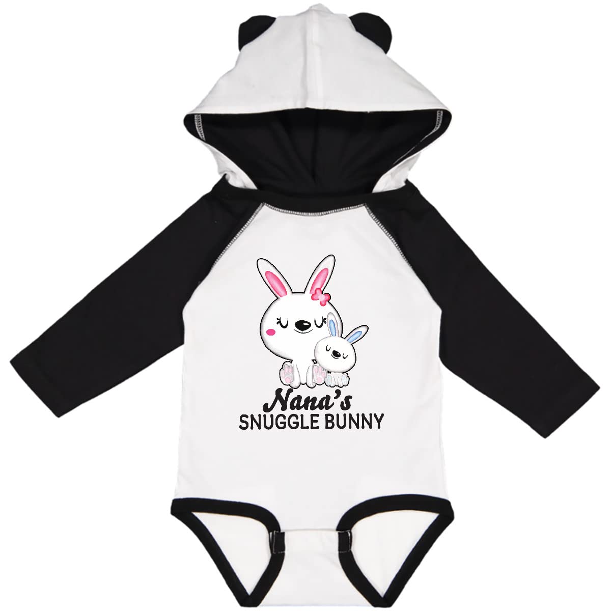 Inktastic Nanas Snuggle Bunny Easter Long Sleeve Baby Bodysuit - Soft & Comfortable Infant Creeper for Easter Outfits, Holiday Photos & Family Gatherings