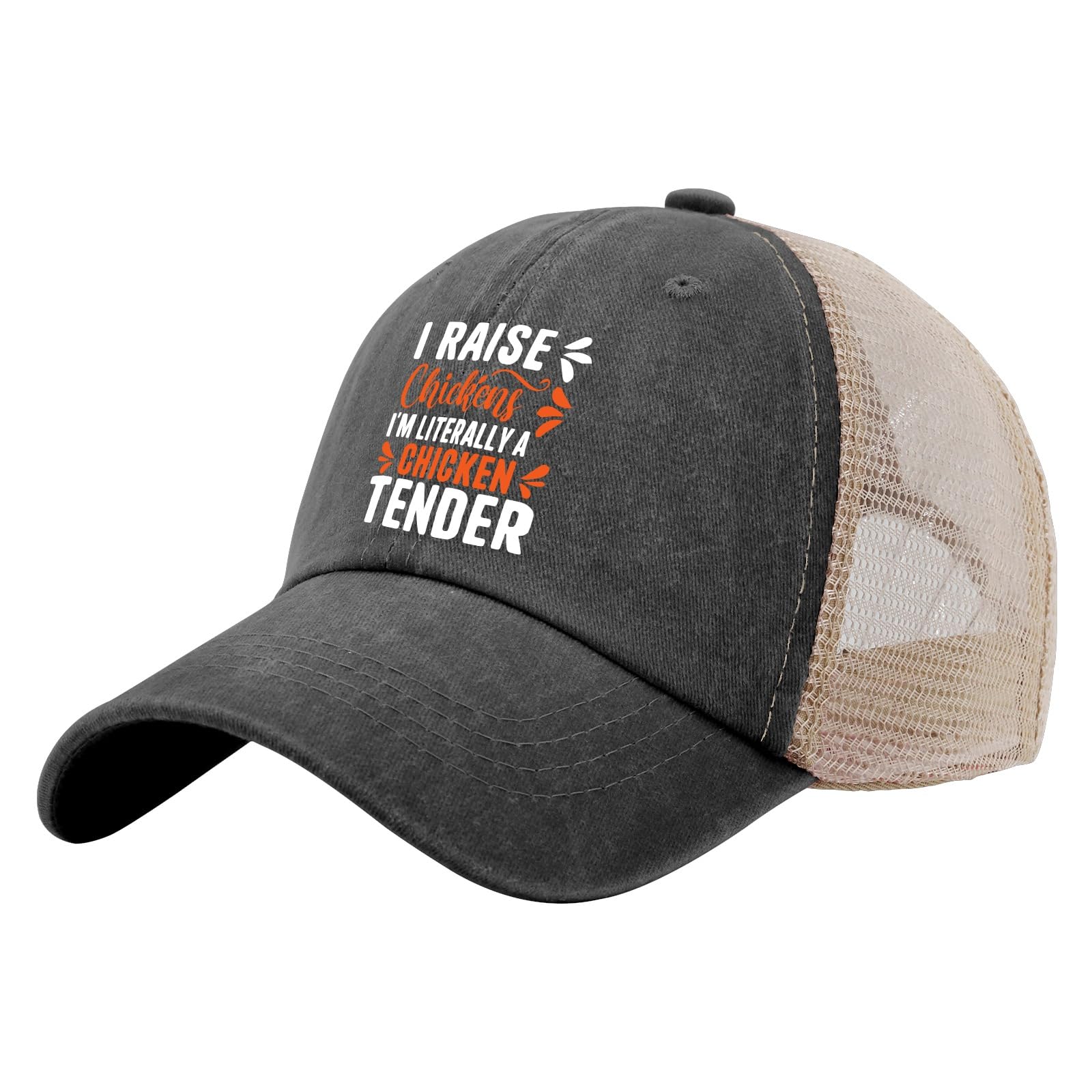 Men's All Black Bucket Hat - Lightweight Running & Golf Hat for Chicken Farmers - Perfect Outdoor Hat for Hiking, Fishing, and Casual Wear
