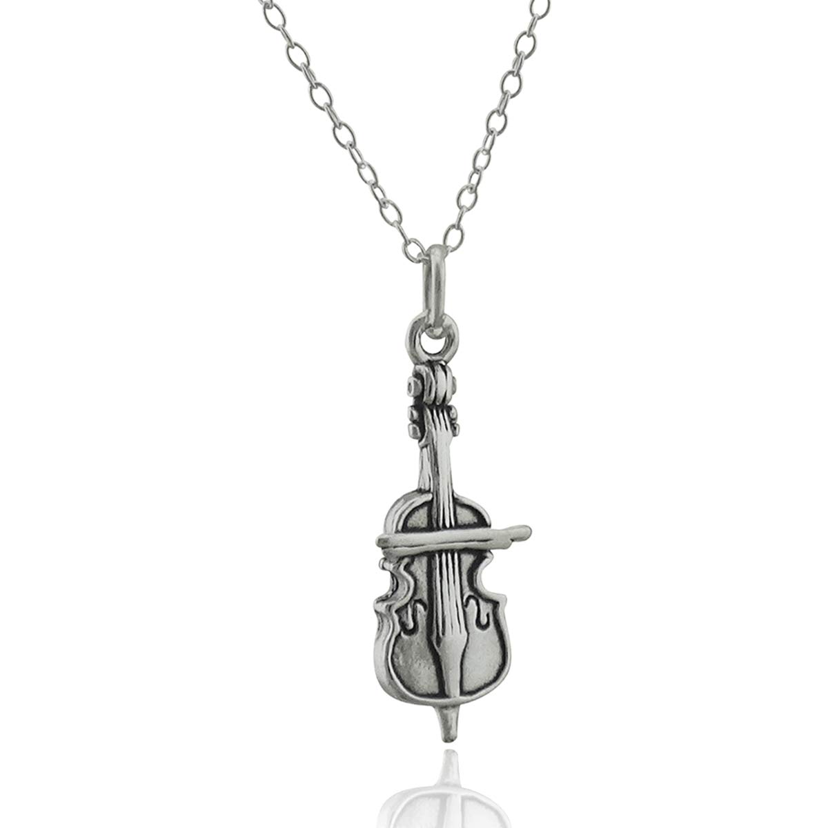 FashionJunkie4Life Musical Instrument Charm Pendant Necklace - Elegant Music Note Jewelry Gift for Musicians & Music Lovers - Perfect for Concerts, Performances & Everyday Wear