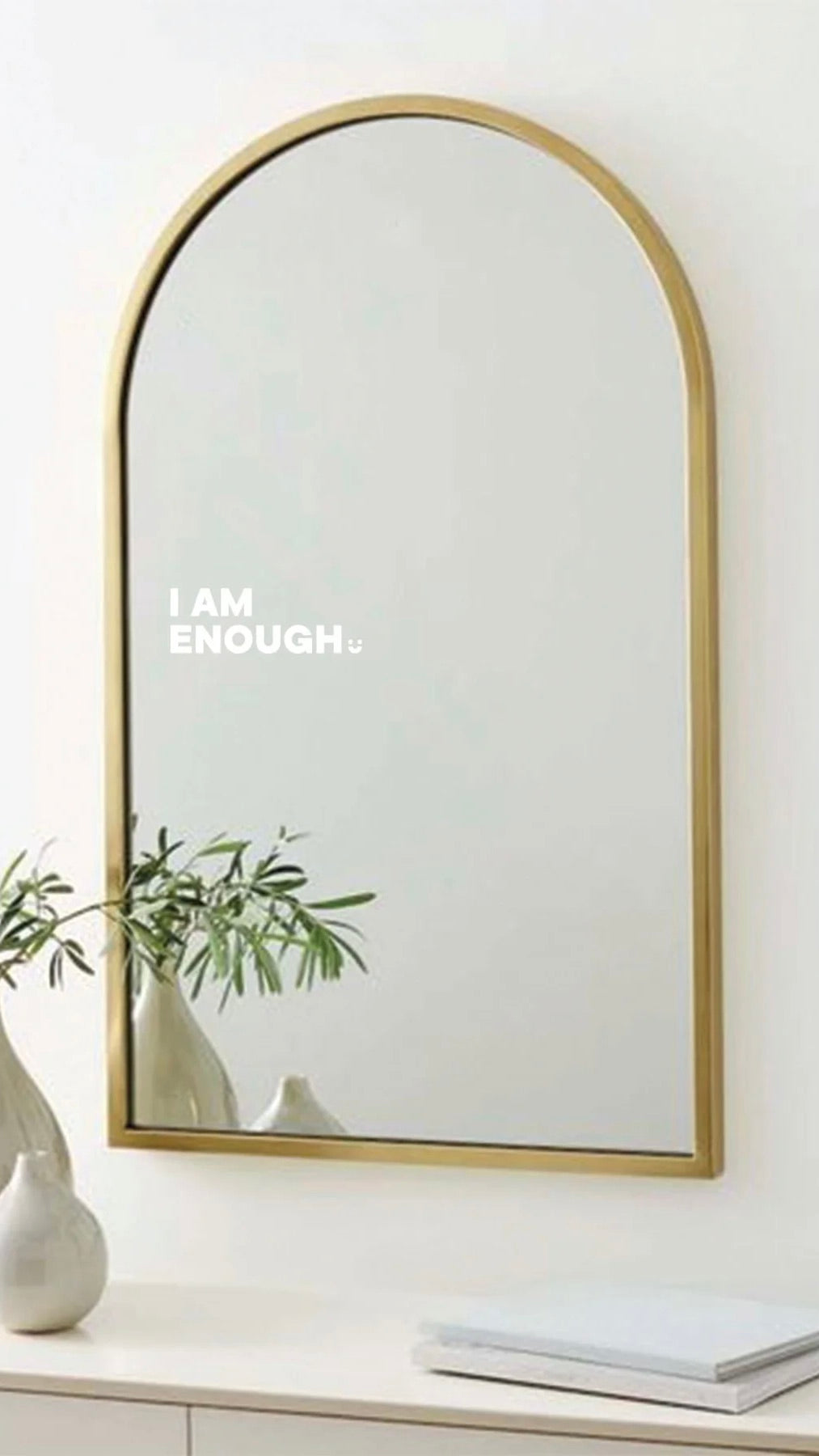 I Am Enough - Inspirational Affirmation Sticker for Self-Love & Motivation - Perfect for Journals, Planners, Laptops & Water Bottles