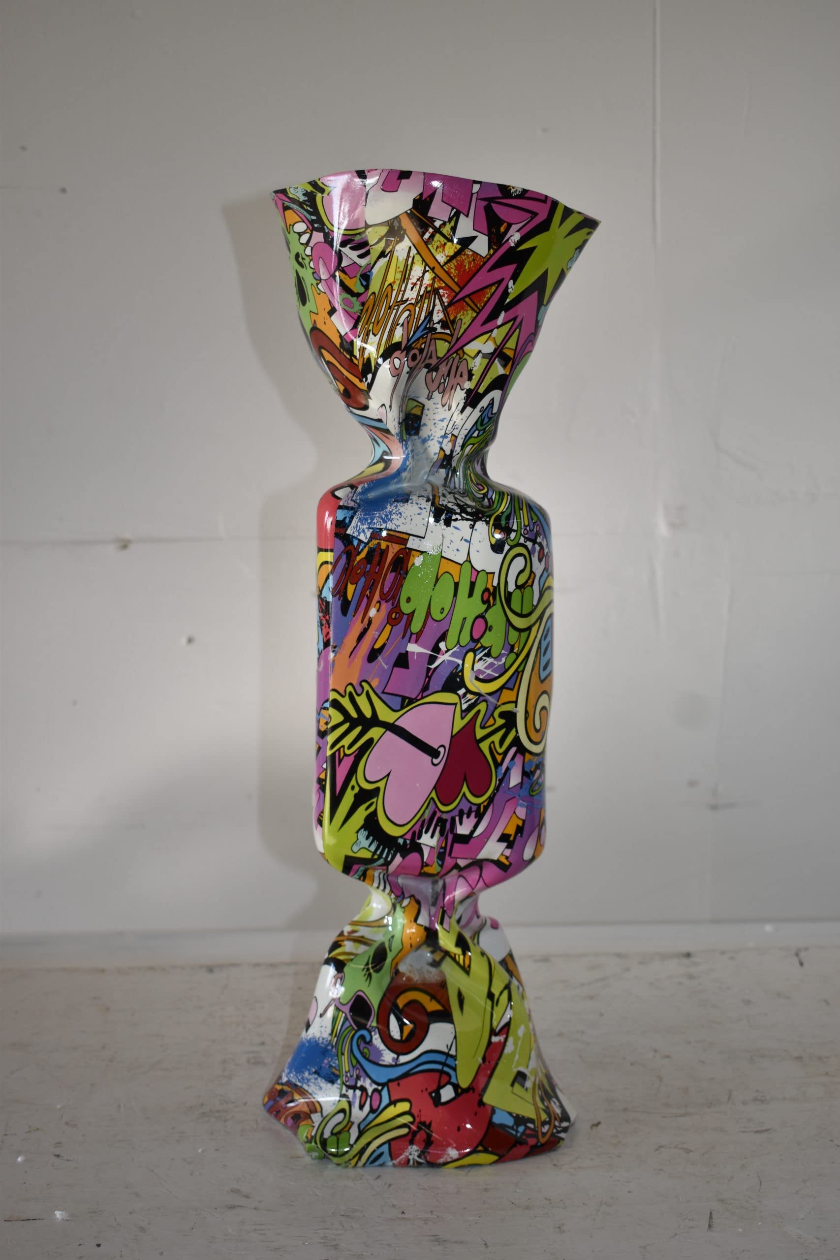 Large Purple Graffiti Candy Resin Statue - Modern Art Sculpture 9