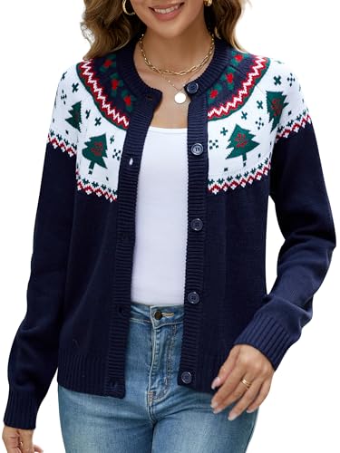 (Cardigan) Fair Isle Blue