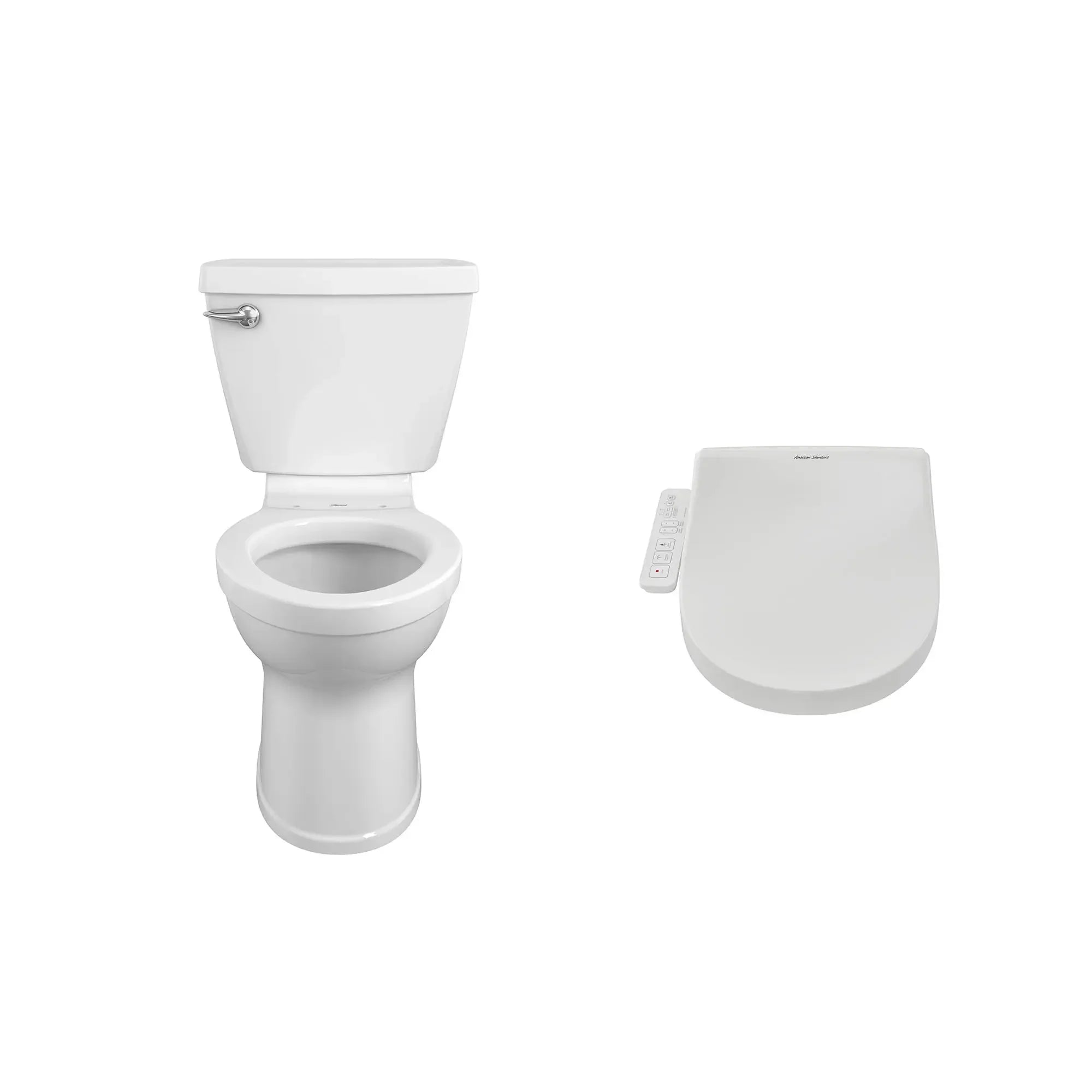 Premium SpaLet Bidet Toilet Seat & Champion 4 Right Height Elongated 1.28 GPF Toilet Combo Set - Advanced Cleaning System for Modern Bathrooms, Perfect for Home & Luxury Spa Experience