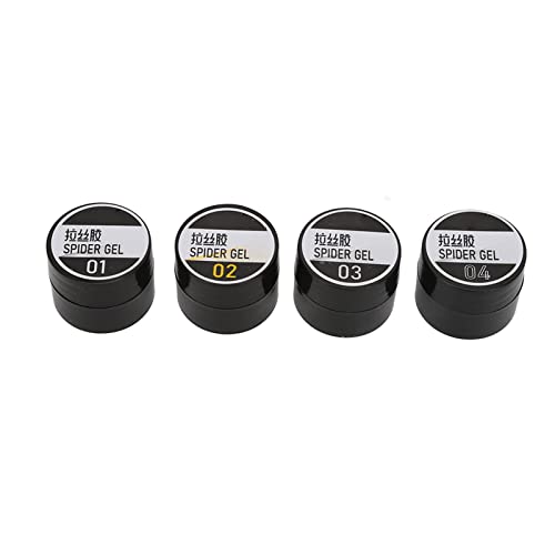 **ANGGREK 4pcs Nail Glue Gel Set - Strong & Elastic Nail Tips Glue for Manicure, DIY Nail Art, False Nails & Acrylic Extensions (Colorful & Solid Options) - Perfect for Salon, Home Use & Professional Nail Artists**