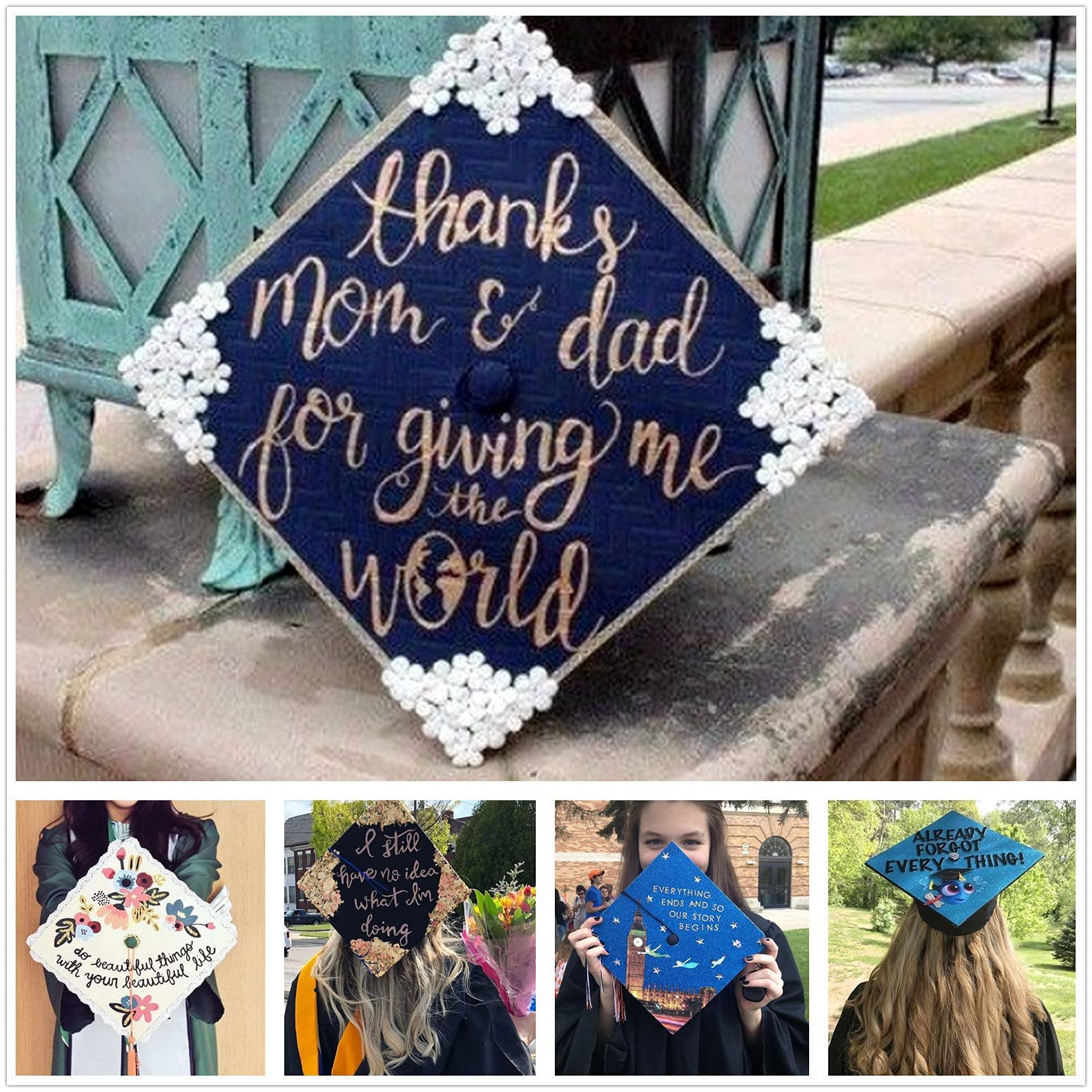2024 & 2025 Graduation Cap for Adults - Matte Finish Adjustable Unisex Commencement Hat with Tassel - Perfect for College, University & High School Graduation Ceremonies