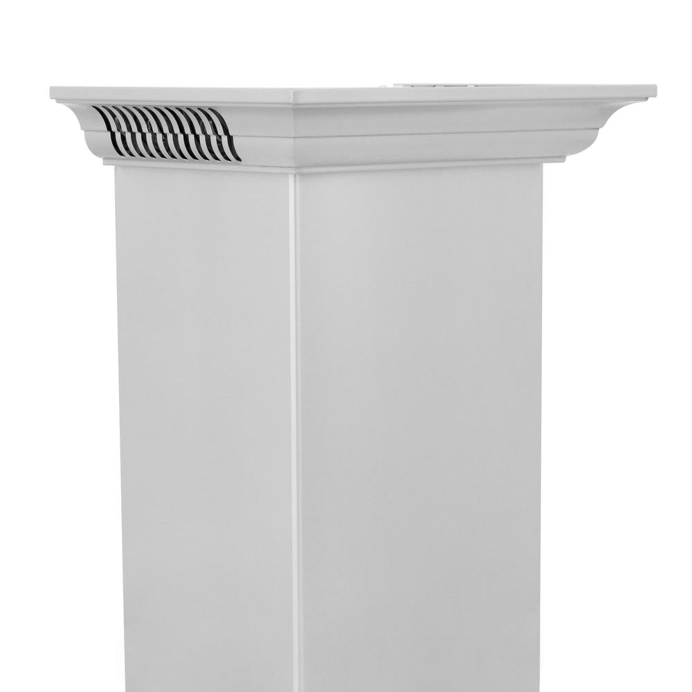 Premium ZLINE Stainless Steel Crown Molding with Built-in Bluetooth Speakers (CM6 BT KF1/KF2) - Perfect for Modern Kitchens & Home Theater Sound Systems