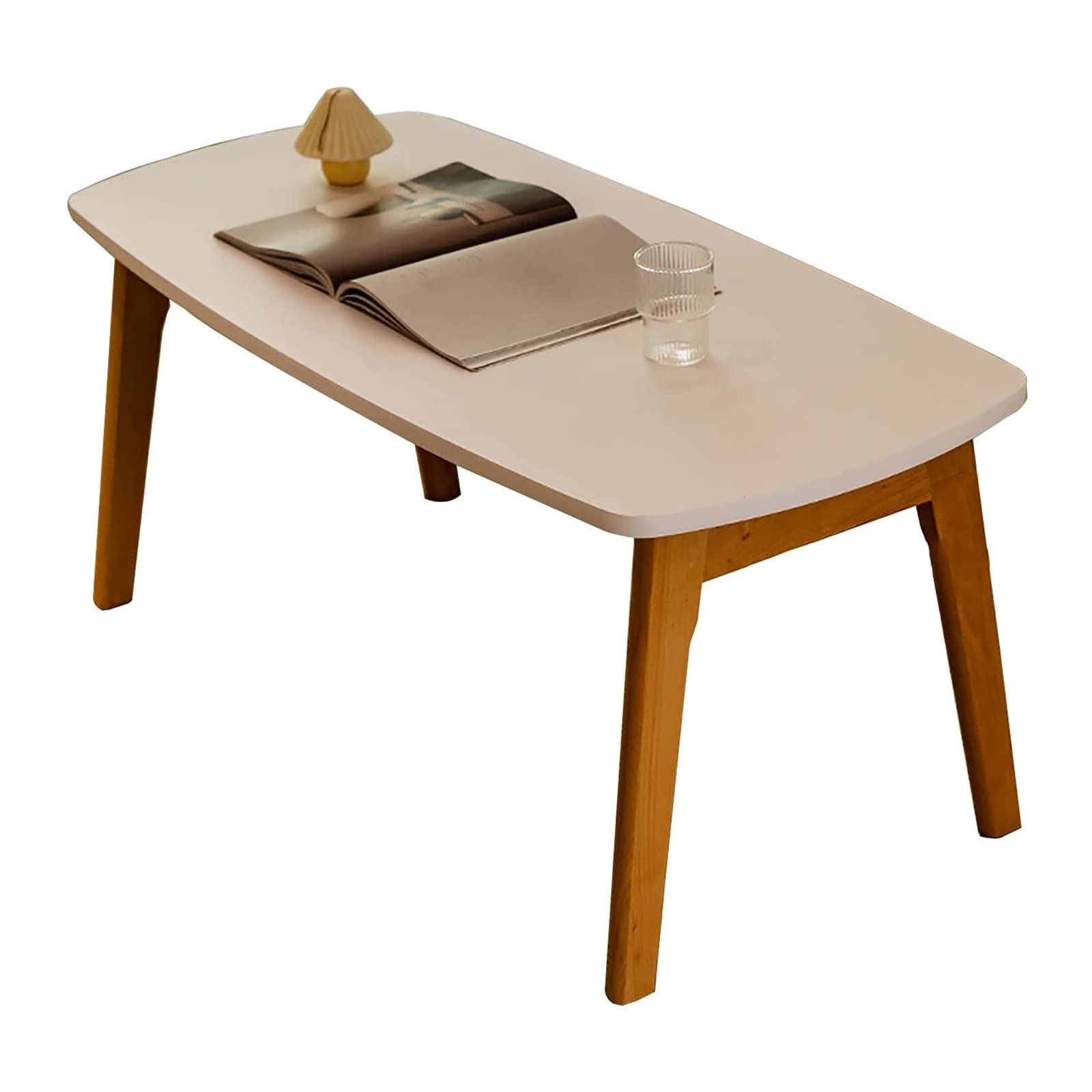 Japanese-Style Solid Wood Folding Coffee Table - 120x55x45cm Low Living Room Table, Sofa Side Table for Leisure & Sitting | Perfect for Small Spaces, Tea Ceremonies, and Minimalist Home Decor