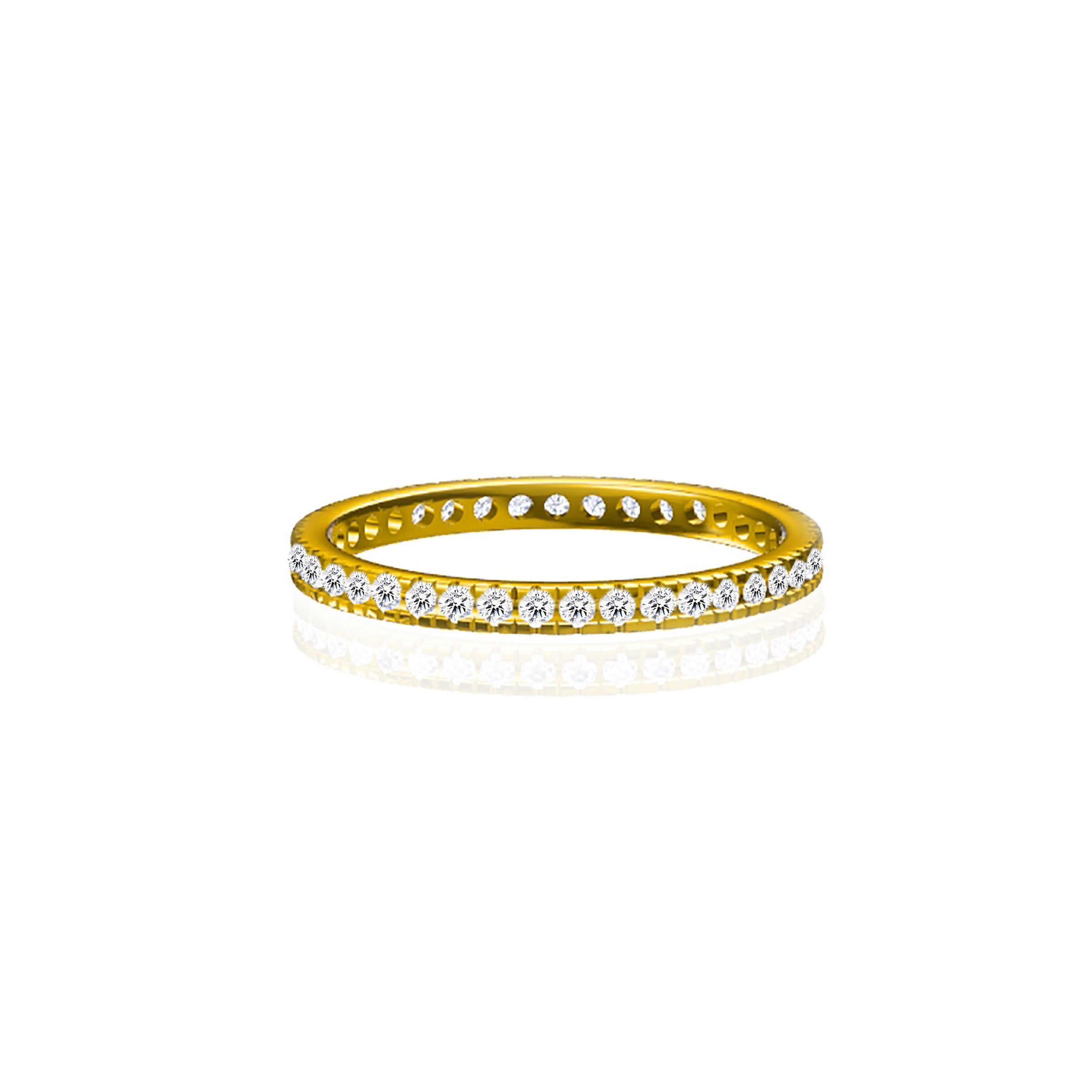 Elegant Spark: Full Pavé Diamond Ashes Ring for Women - Perfect for Memorial Jewelry, Cremation Keepsake & Special Occasions