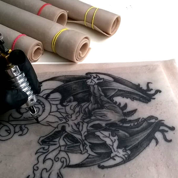 Reelskin Tattoo Practice Skin A3 Sheet - Realistic Synthetic Skin for Tattoo Artists & Beginners - Perfect for Needle Training, Ink Testing & Tattoo Design Practice