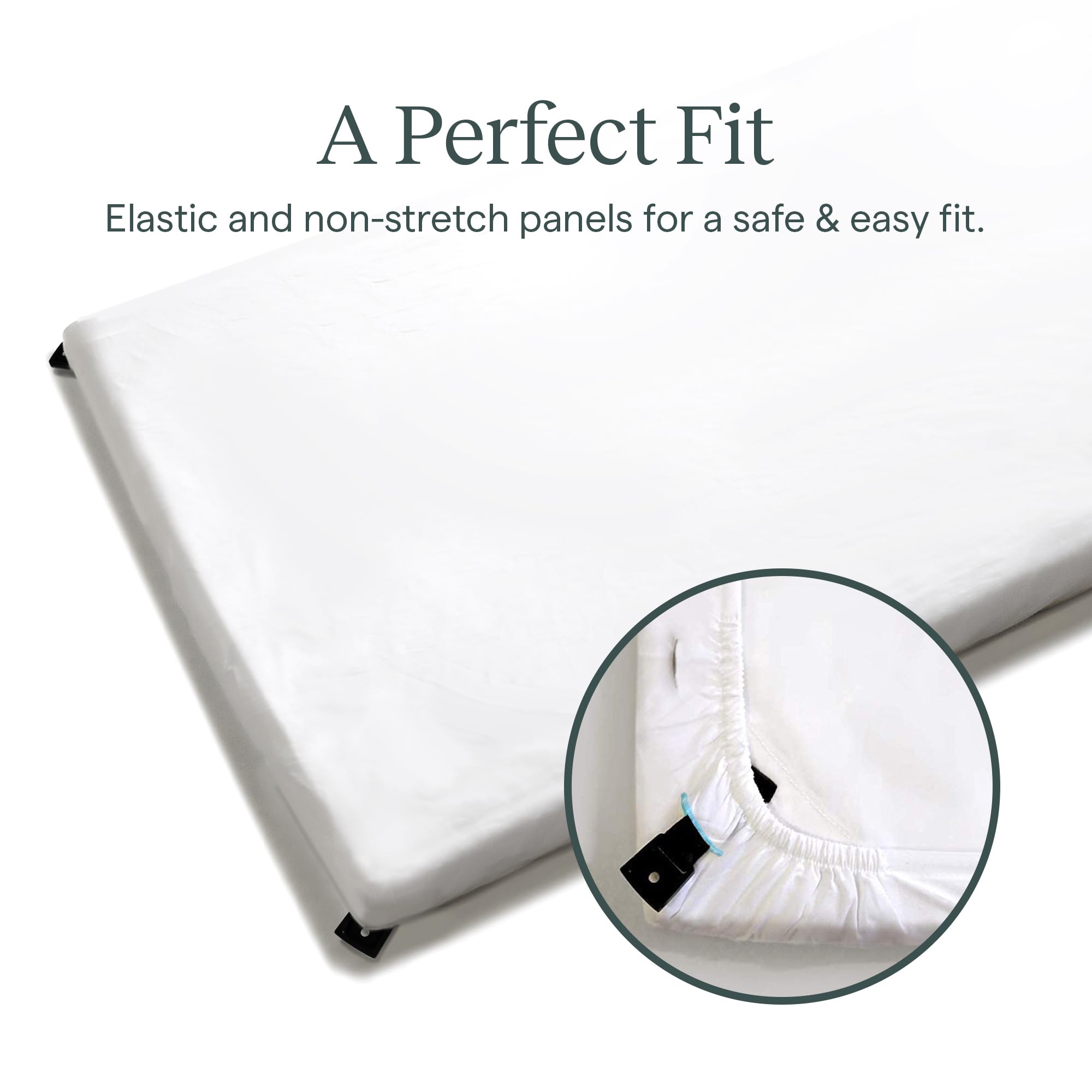 Guava Lotus Travel Crib & Play Yard - Lightweight Portable Baby Crib with Cotton Sheet & Mattress | Certified Safe Foldable Playpen for Infants & Toddlers | Perfect for Travel, Nursery, Daycare & Outdoor Adventures