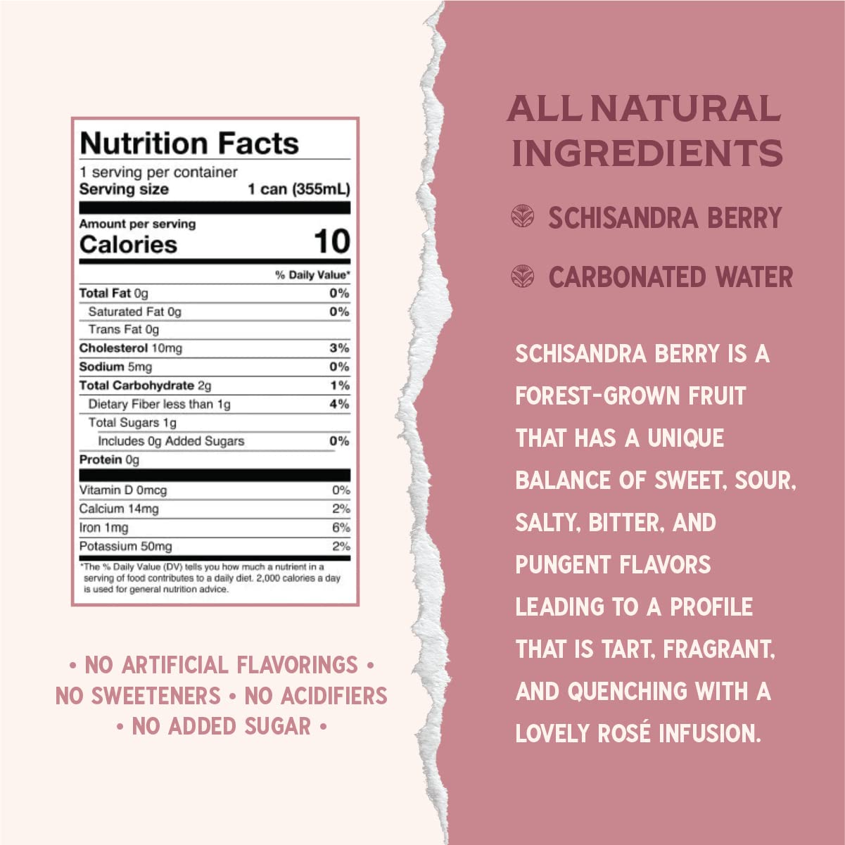 Organic Schisandra Berry Sparkling Botanicals Water - Unsweetened, Zero Sugar, Caffeine Free, Real Plants | Virtus Botanicals | 12 oz (Pack of 12) | Refreshing Healthy Drink for Hydration, Wellness & Relaxation