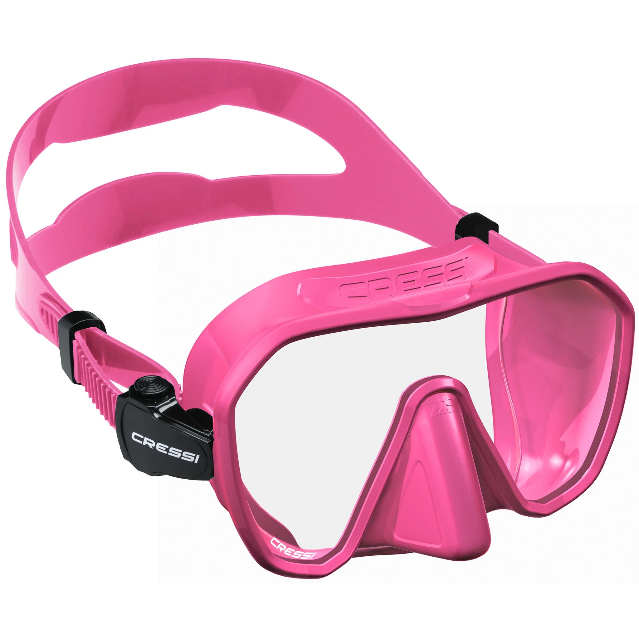 Cressi Z2S Pink Fluo Snorkeling Mask - Comfortable & Anti-Fog Scuba Diving Gear for Women & Men - Perfect for Beach Vacations, Pool Swimming & Underwater Photography