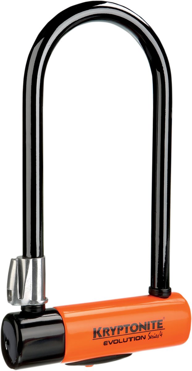 Kryptonite Evolution Series 4 Heavy Duty Bicycle U Lock - 4x9 Inch Anti-Theft Bike Security Lock for Urban Commuting & Outdoor Cycling - Perfect for City Bikes, Mountain Bikes & E-Bikes