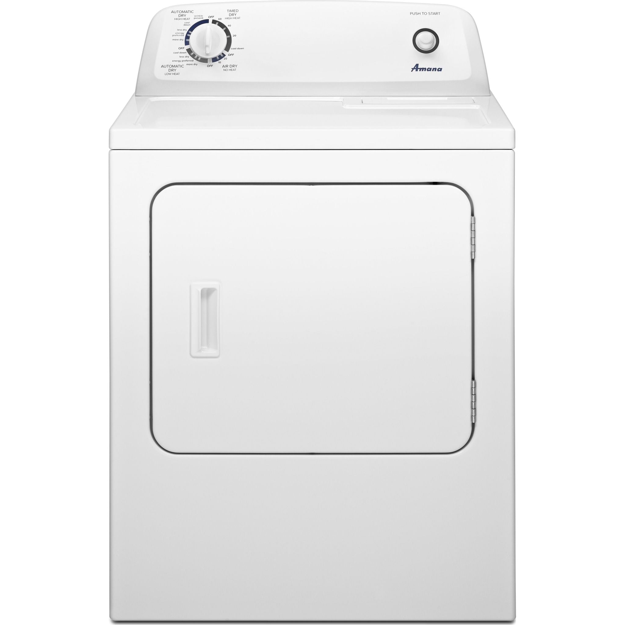 Amana NGD4655EW White Gas Dryer - High Efficiency, Large Capacity for Laundry Rooms & Homes