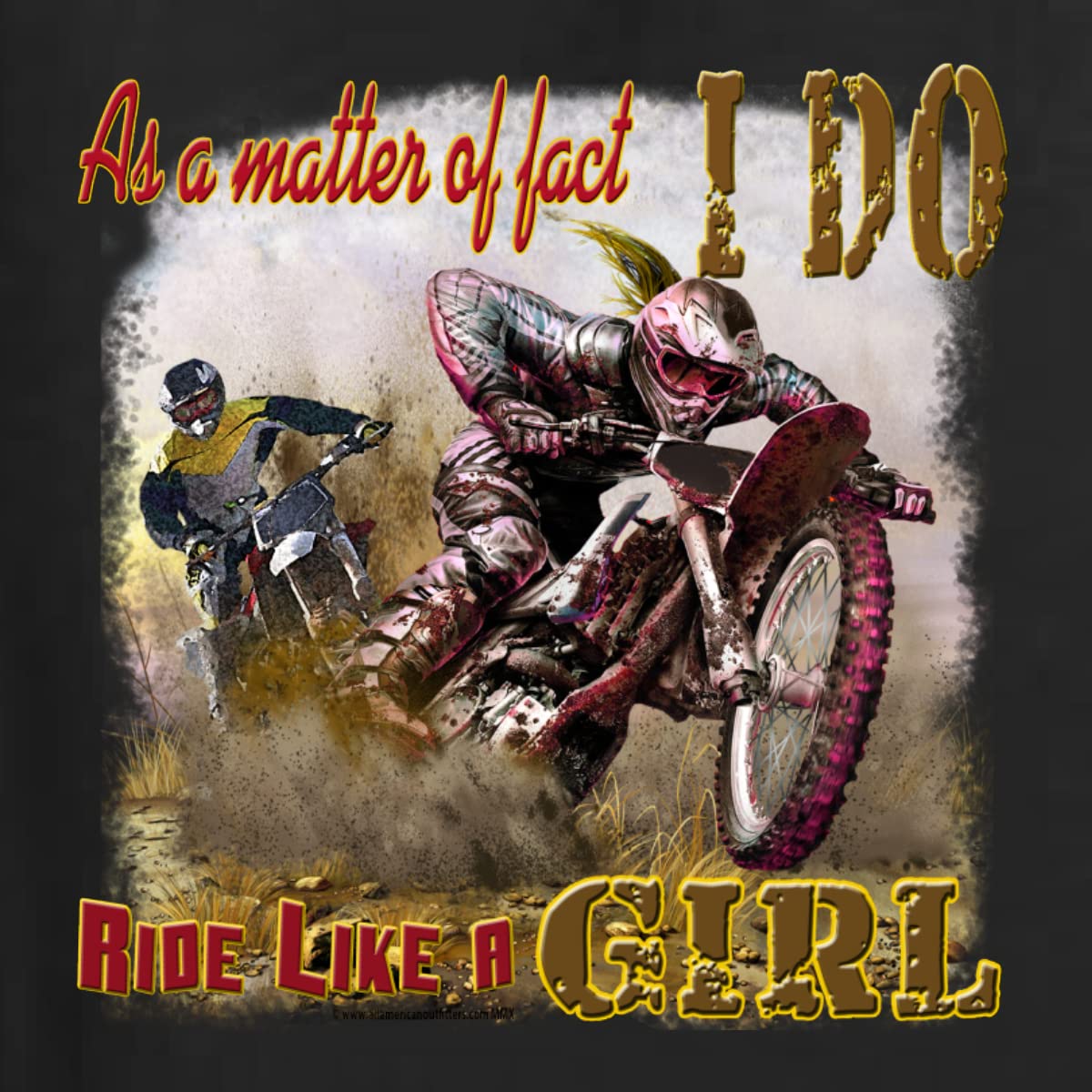 Biker Girl Tank Top - 'I Do Ride Like A Girl' Graphic Racerback Shirt for Women - Perfect for Motorcycle Rides, Car Shows & Casual Outfits