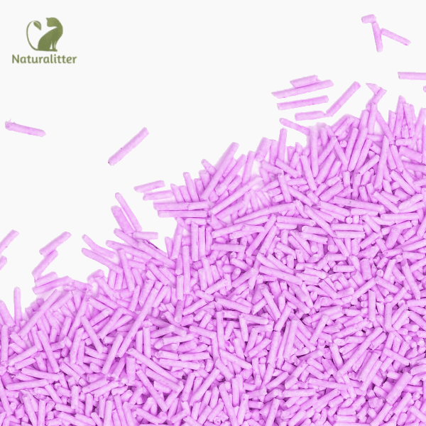 Natural & Eco-Friendly Plant-Based Cat Litter - Lavender Scented | Biodegradable, Low Dust, Clumping | Perfect for Odor Control & Multi-Cat Households