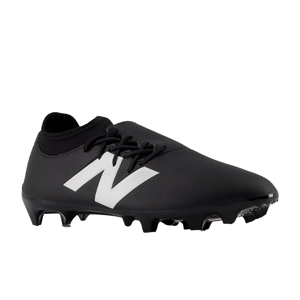 New Balance Furon Dispatch V7+ FG Football Cleats for Men - Lightweight Soccer Shoes for Speed & Agility (Black/White) - Perfect for Turf Matches & Training Sessions