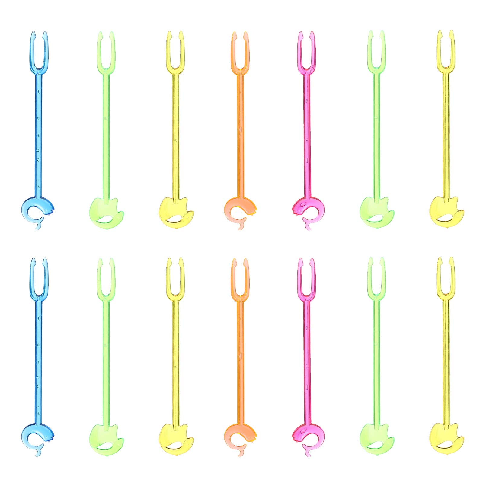 100-Pack Animal Shaped Fruit Forks - Cute Mini Party Forks for Banquets, Weddings, Baby Showers & Birthday Celebrations - Perfect for Fruit Platters, Desserts, Appetizers & Party Favors