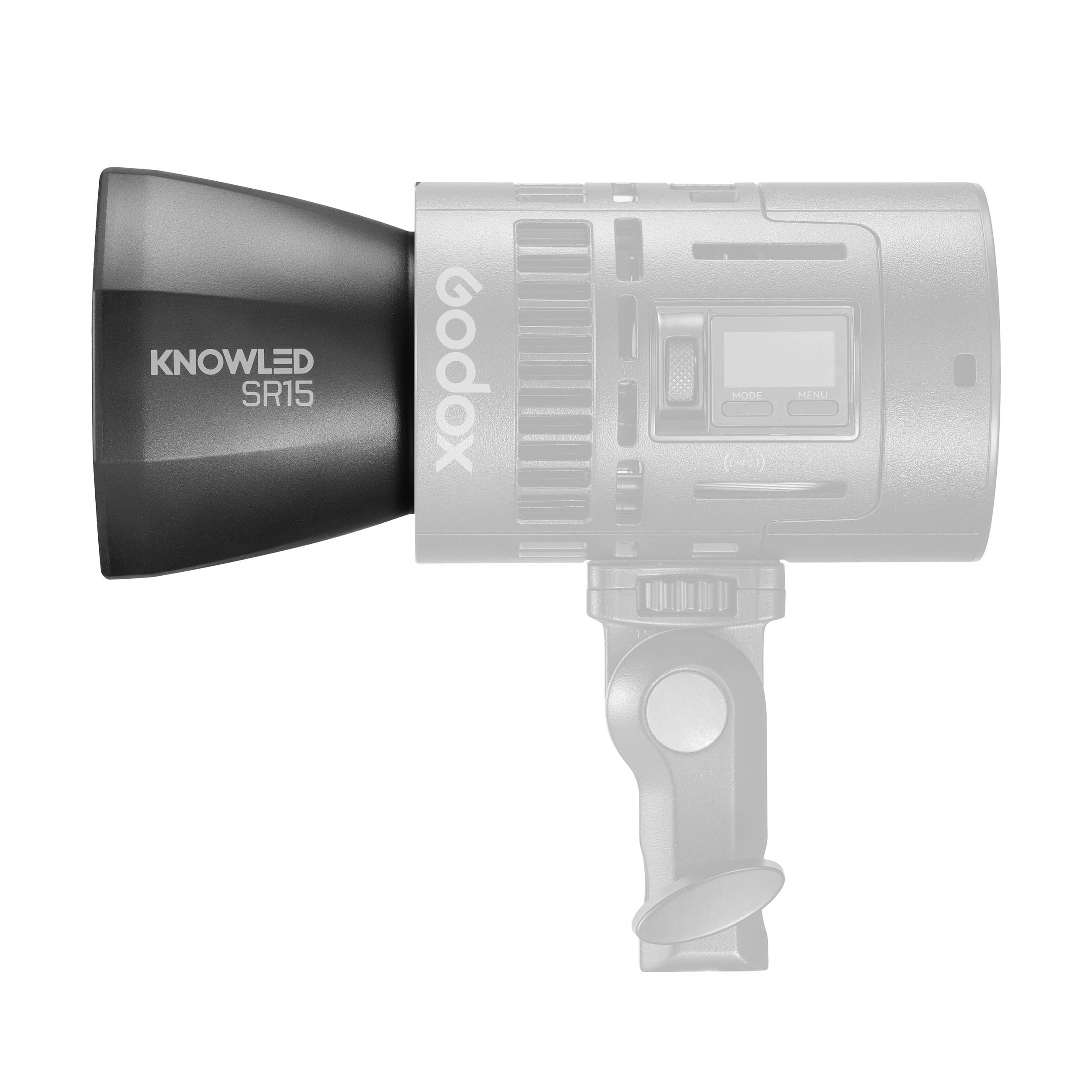 KNOWLED SR15 15° Reflector for MS60Bi & MS60R LED Lights - Perfect for Photography, Videography & Studio Lighting