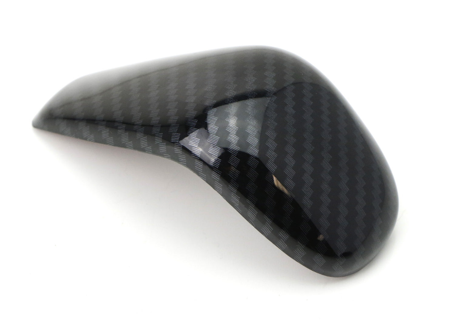 Carbon Fiber Shift Knob Cover for 2016-2018 Audi A6 A7 S6 S7 RS7 - Premium Interior Upgrade for Enhanced Driving Experience