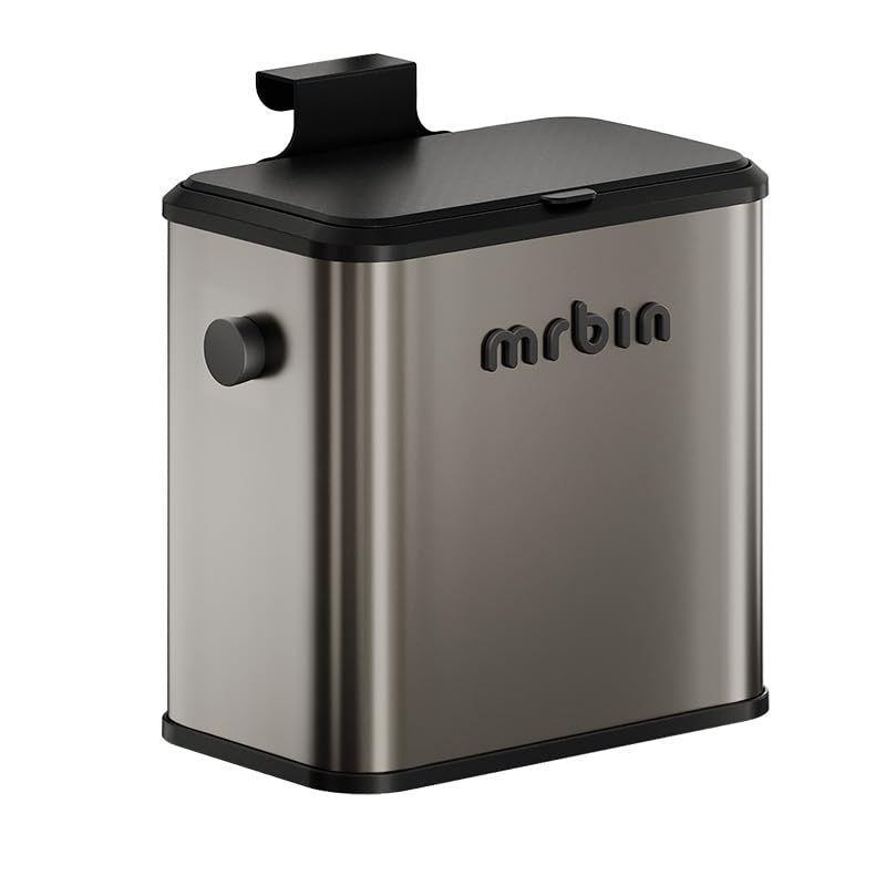 6L Stainless Steel Compost Bin for Kitchen - Indoor Countertop Food Waste Composter for Eco-Friendly Recycling & Odor Control