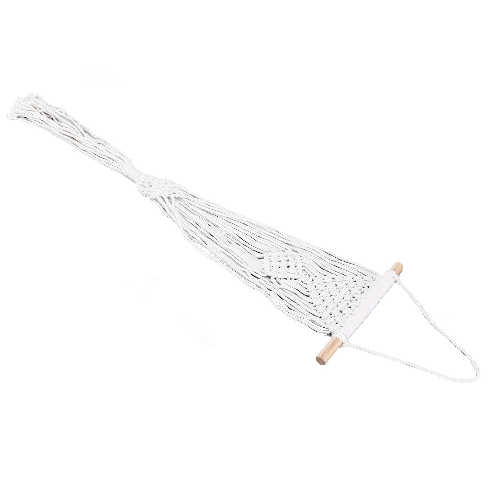 Bohemian Style Hand Knotted Macrame Plant Hanger - Anti-Static Cotton Rope for Indoor/Outdoor Hanging Plants - Perfect for Home, Office, School Decor & Boho Room Aesthetic