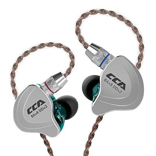 CCA C10 Hybrid Drivers HiFi Stereo In-Ear Earphones - Powerful Bass, Ergonomic Comfort Design for Gaming, Music & Stage Performances | Perfect for Sports, Workouts & Daily Commuting
