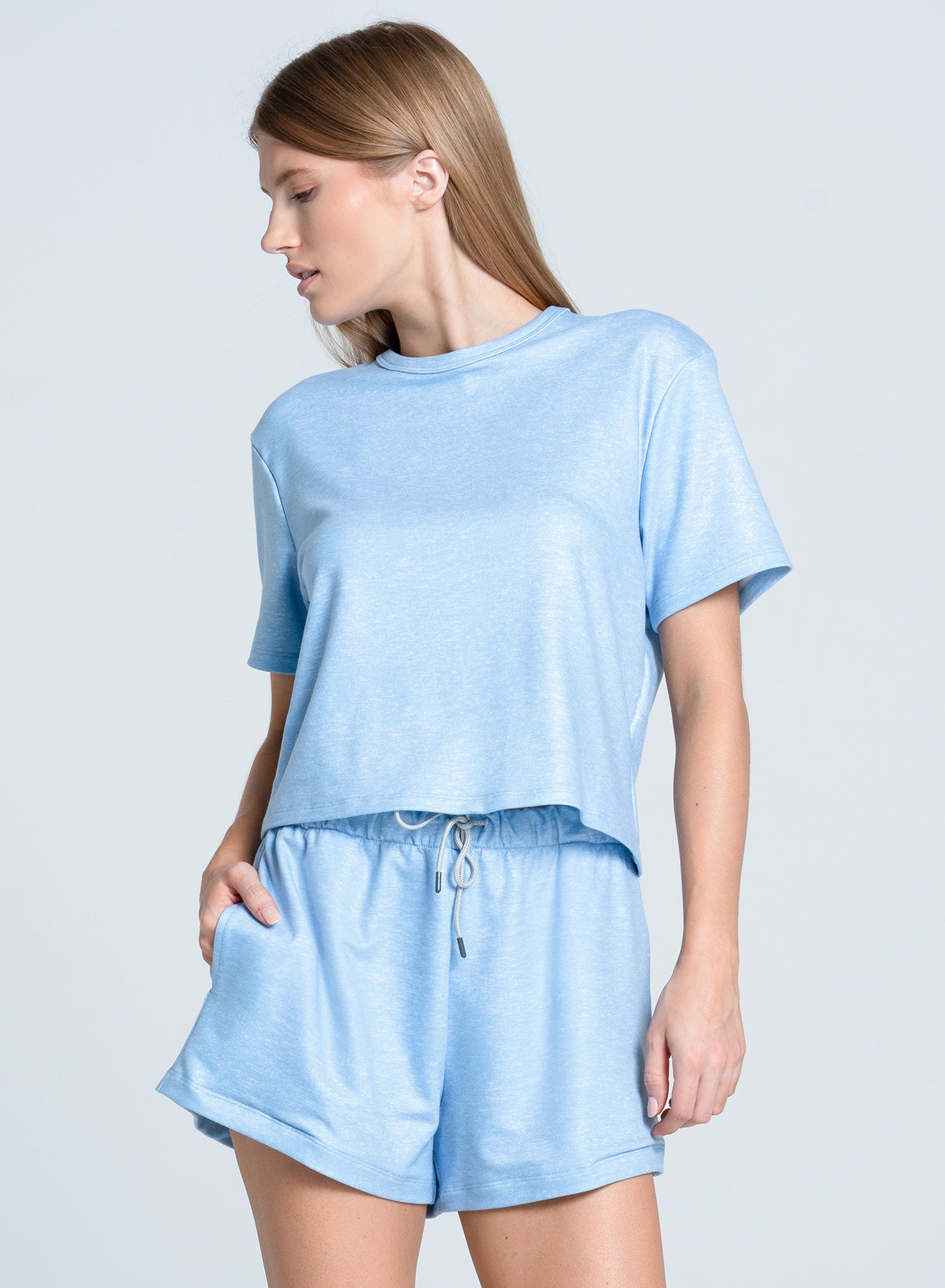 Renew Heather Short Sleeve T-Shirt for Women - Soft Cotton Casual Tee - Perfect for Everyday Wear, Gym & Outings