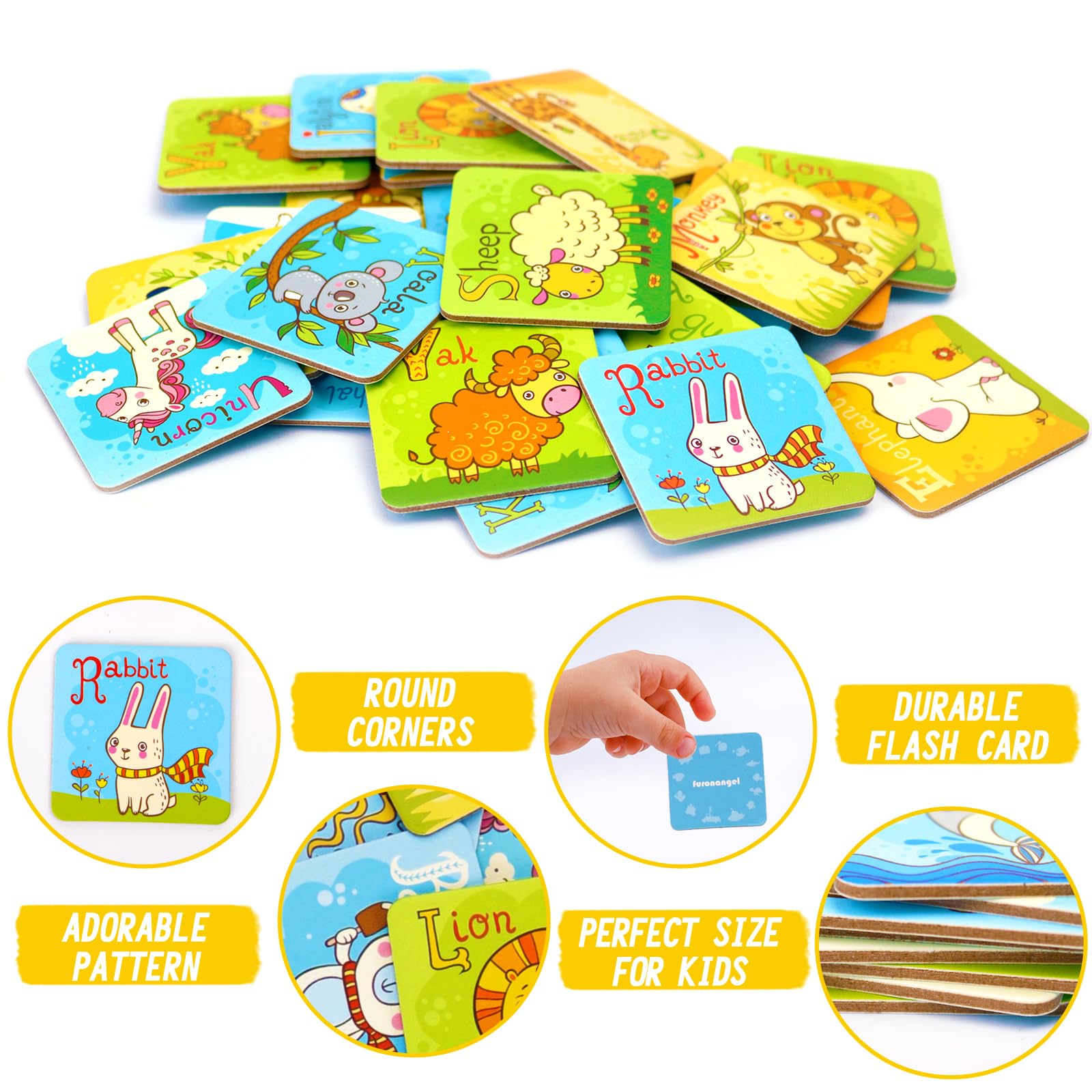 ABC Learning Memory Game for Toddlers - Animal Letter Matching Flash Cards, Educational Preschool Toys for Boys & Girls Ages 4-8 - Perfect for Classroom Activities, Homeschooling & Family Game Night