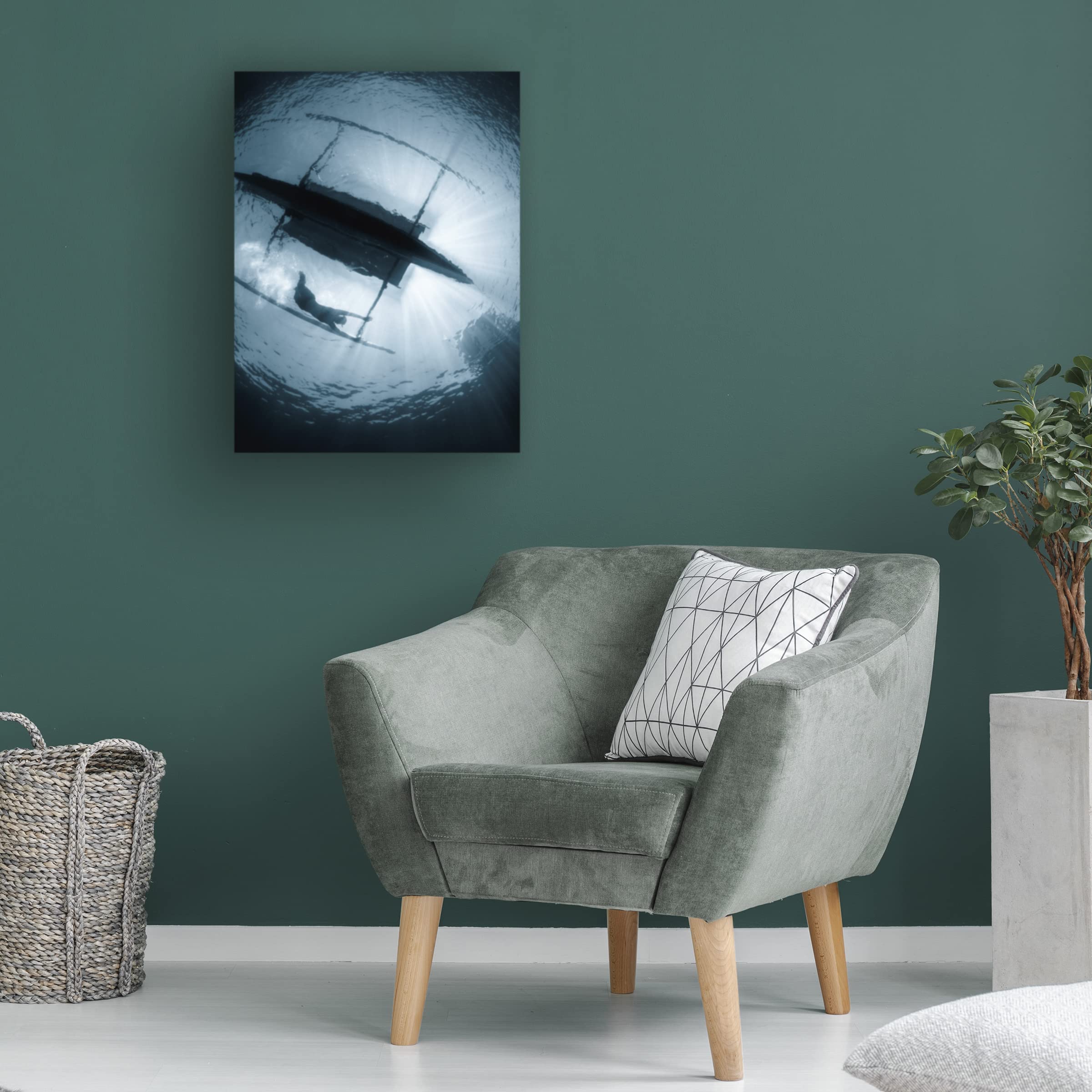 Trademark Fine Art 'Gymnast' Canvas Wall Art by Andrey Narchuk - Elegant Gymnastics Painting for Home Decor, Office & Gym Wall Decor