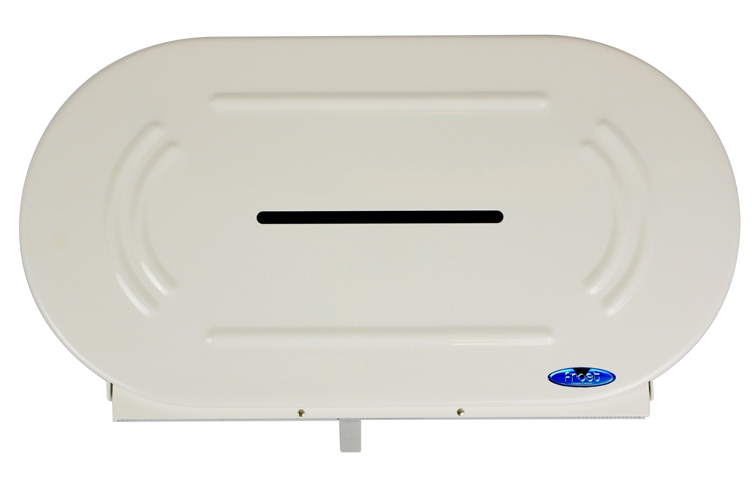Frost 170 White Toilet Paper Dispenser - Wall-Mounted Bathroom Tissue Holder for Home, Office & Commercial Use