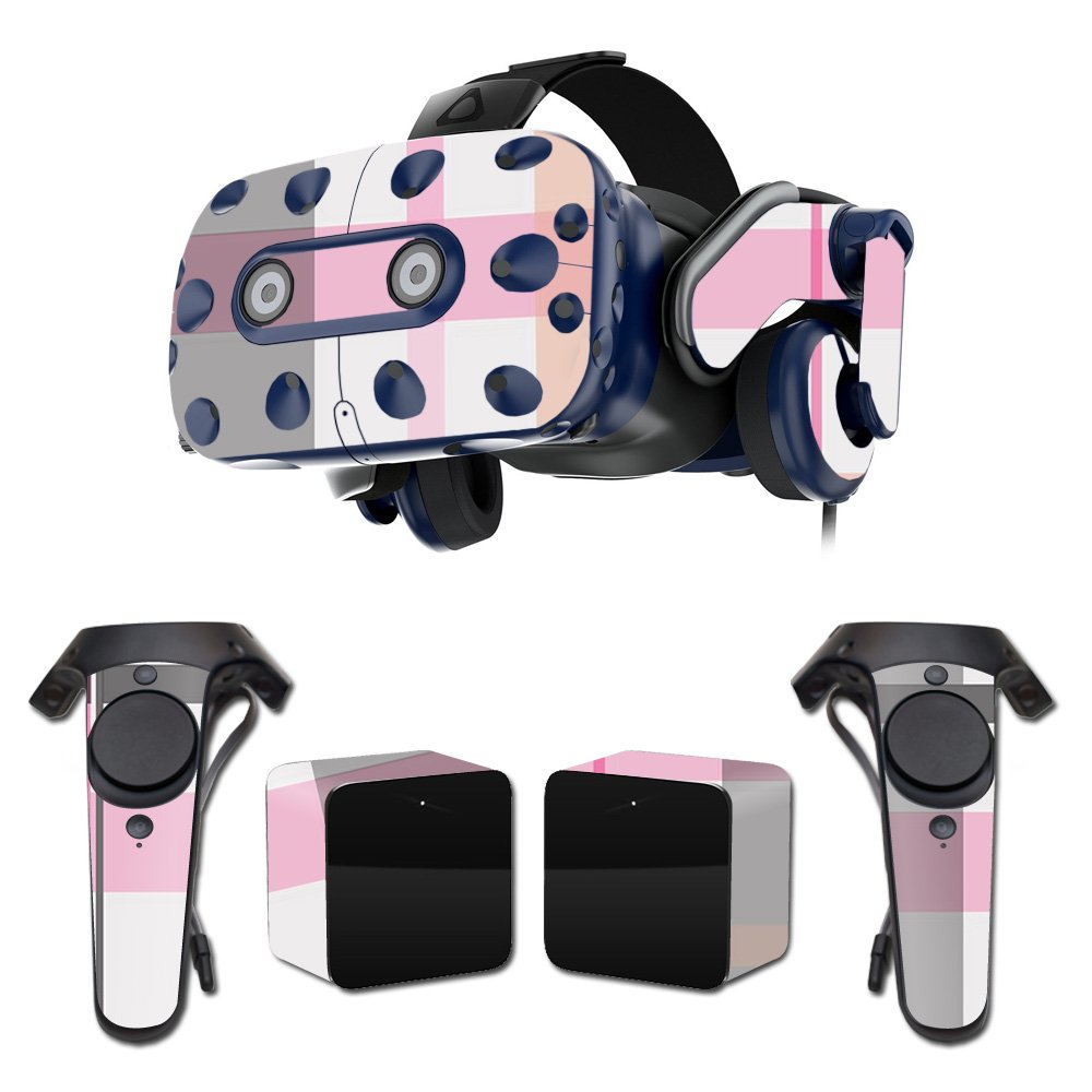MightySkins Vinyl Decal Wrap Cover for HTC Vive Pro VR Headset - Plaid Design | Protective & Durable Skin | Easy to Apply & Remove | Made in USA | Perfect for Gaming, VR Enthusiasts & Customization Lovers