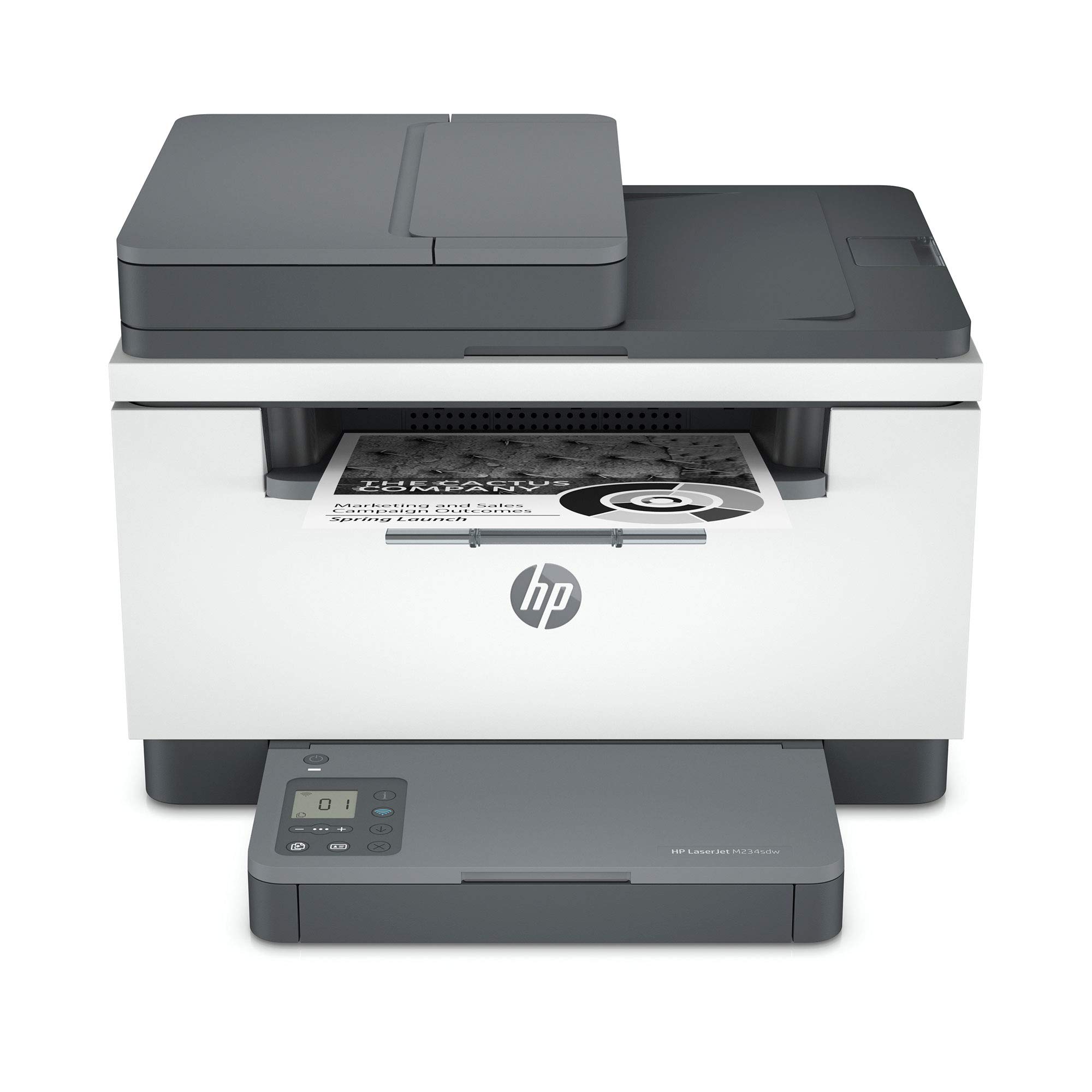 HP Laserjet MFP M234sdw Wireless Monochrome All-in-One Printer | Built-in Ethernet & Fast Duplex Printing | Instant Ink Ready | Ideal for Home Office & Small Business (Renewed) (6GX01F)