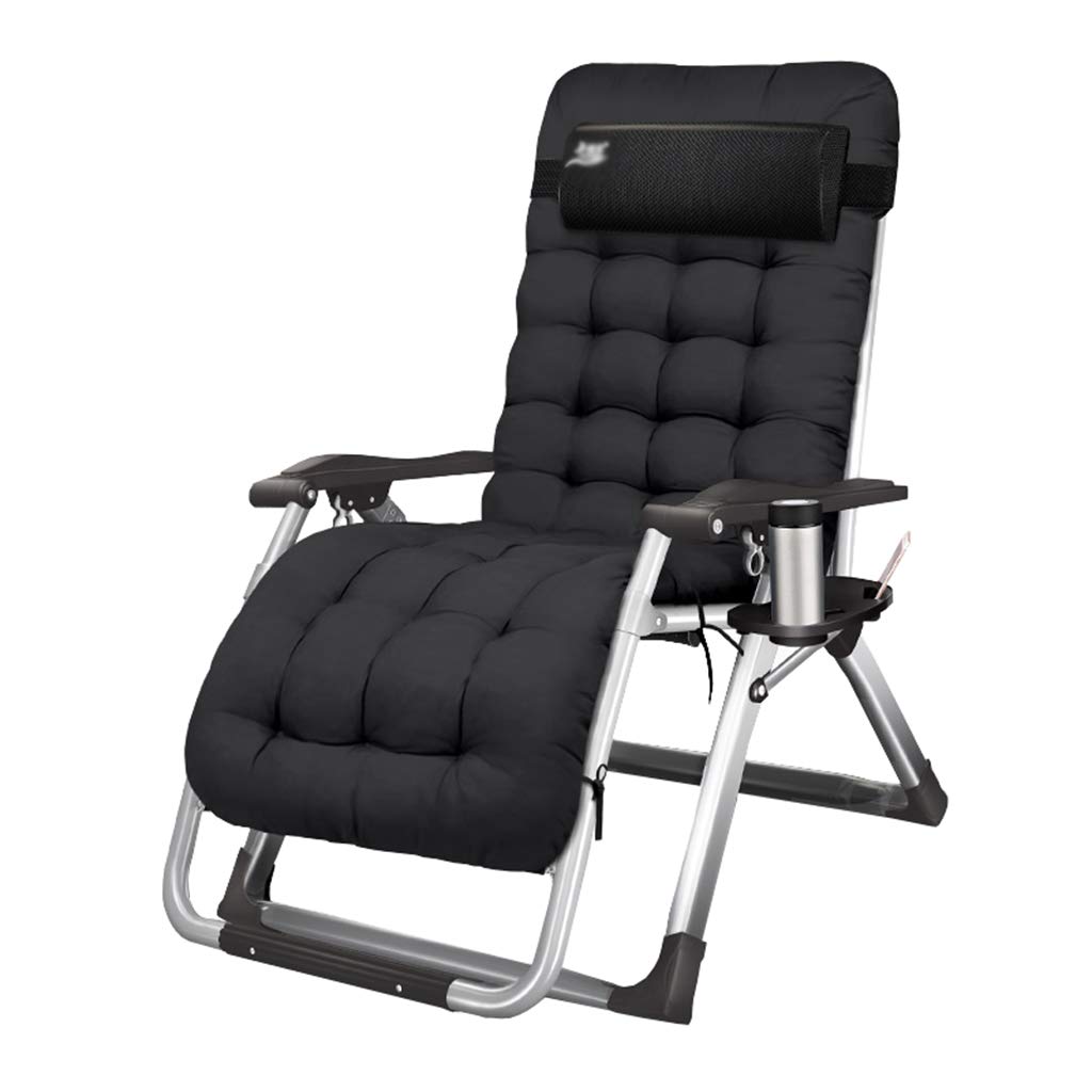 Premium Zero Gravity Recliner Chair with Adjustable Backrest & Padded Headrest - Heavy Duty Outdoor Lounge Chair for Patio, Beach, Yard - Includes Comfort Pillow & Convenient Side Tray - Supports 330 lbs - Perfect for Relaxing, Sunbathing & Backyard Lounging