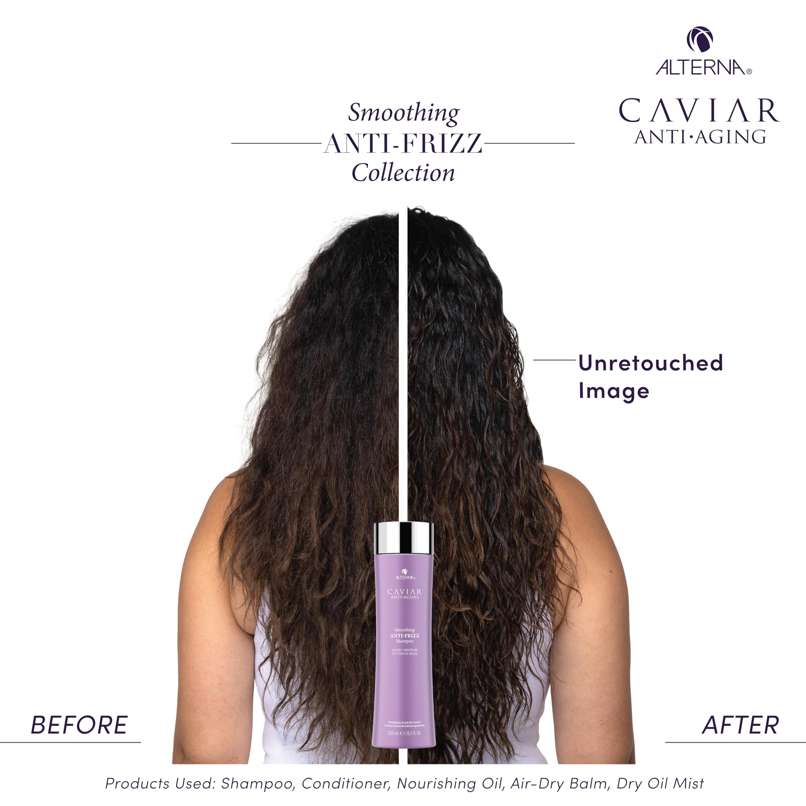 CAVIAR Anti-Aging Smoothing Anti-Frizz Shampoo for Medium to Thick Hair | Sulfate-Free Formula | Reduces Frizz & Enhances Shine | Perfect for Daily Hair Care & Salon-Quality Results at Home