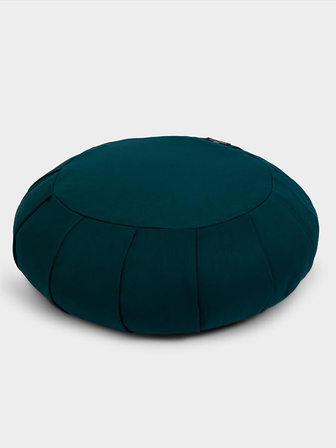 Organic Buckwheat Zafu Meditation Cushion - Round Yoga Pillow for Comfortable Seating, Posture Support & Zen Practice - Perfect for Home, Studio & Meditation Spaces