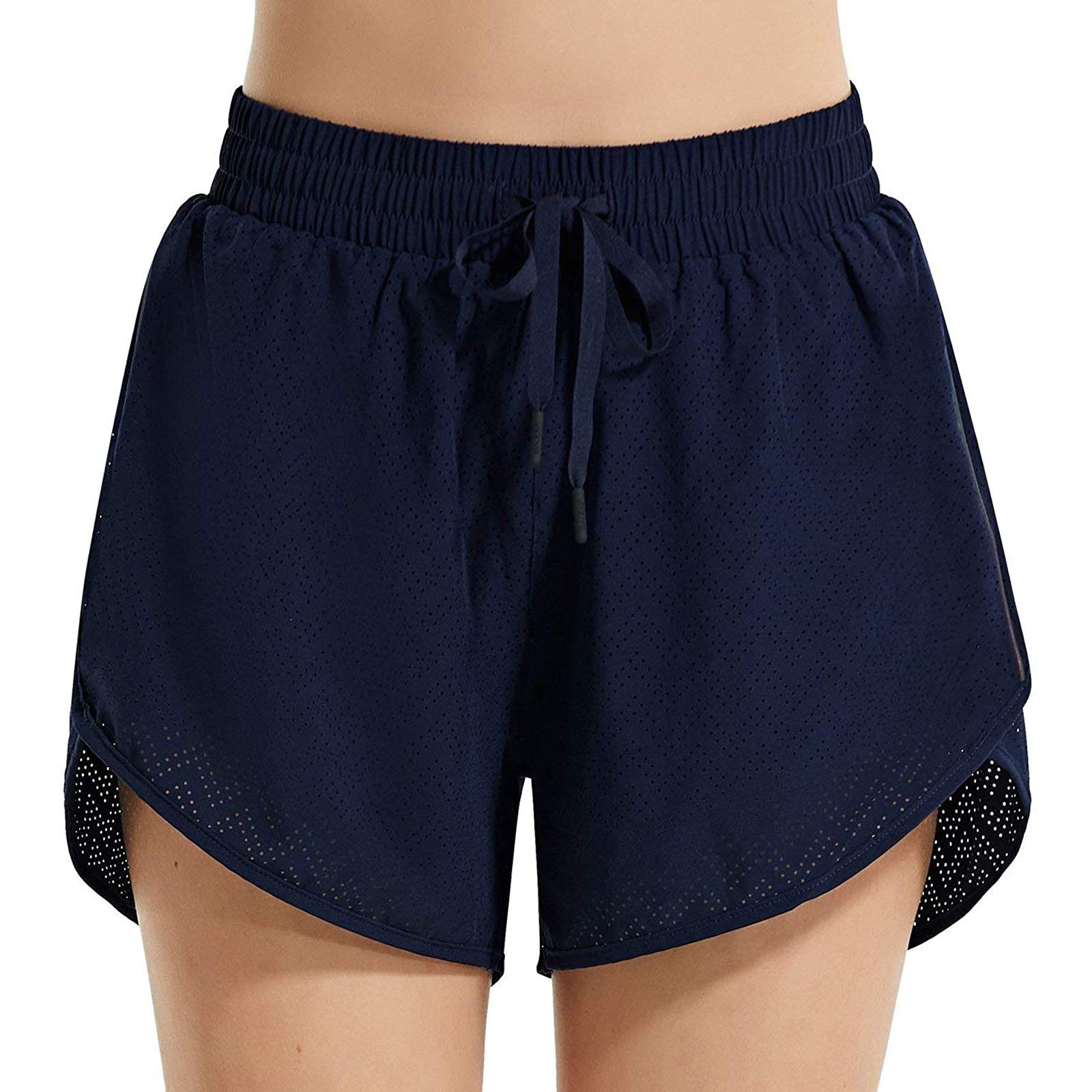 OCLUN Women's High Waist Yoga Shorts - Breathable Running Gym Leggings with Pockets, Elastic Waistband for Workout, Fitness & Sports | Perfect for Yoga, Running, Gym & Lounge Wear