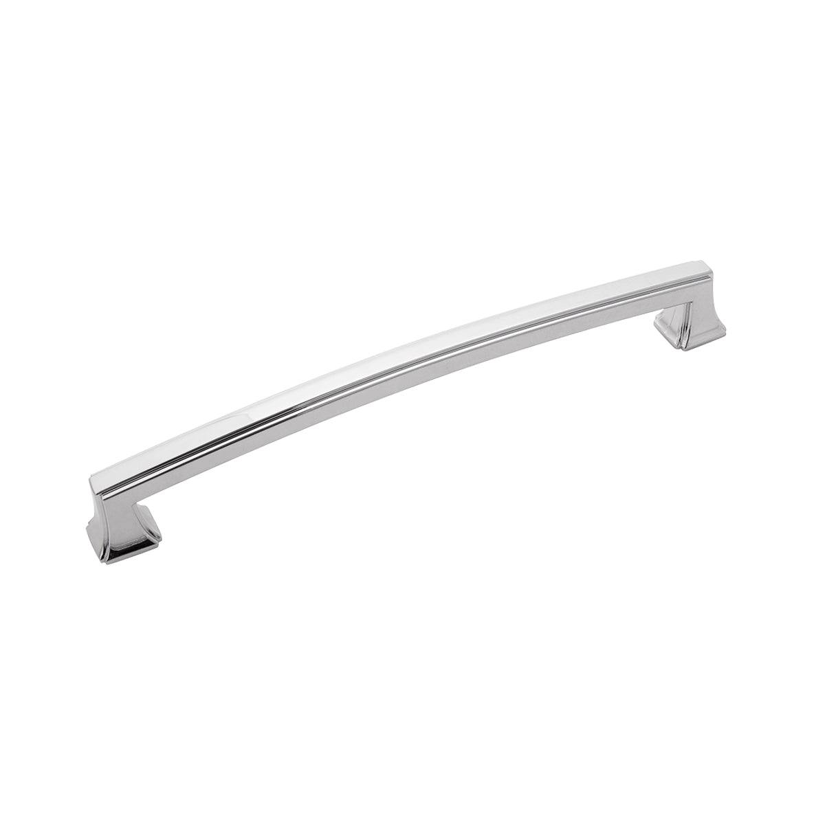 7 9/16 Inch (192mm) Center-to-Center Chrome Finish Cabinet Pulls - Perfect for Kitchen Cabinets, Bathroom Vanities & Furniture Drawers